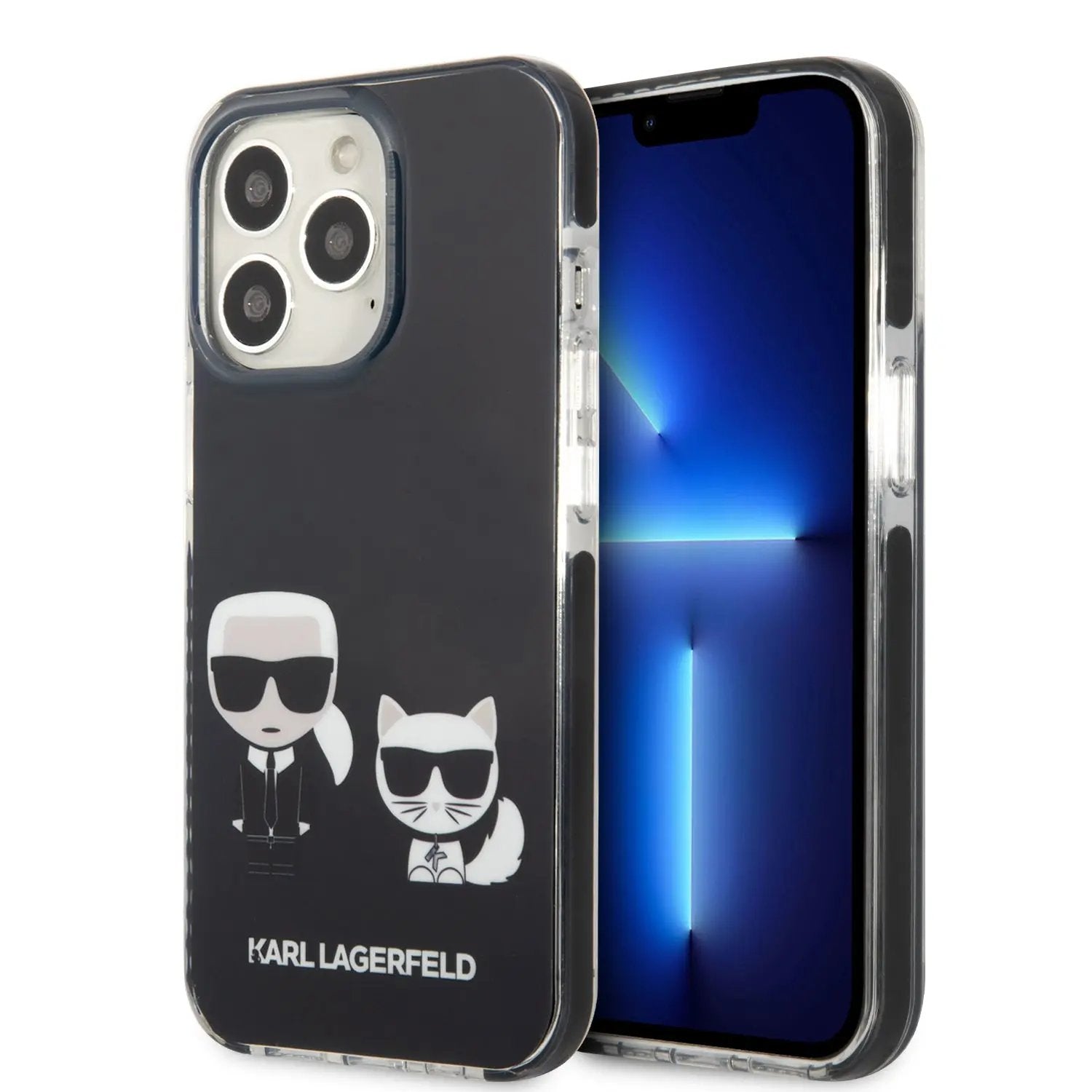 Karl Lagerfeld Ikonik Case "karl & Choupette" Θήκη Προστασίας Απο Σκληρο Πλαστικο – Iphone 13 Pro (μαυρο για Klhcp13ltpekck) – PhoneBazaar