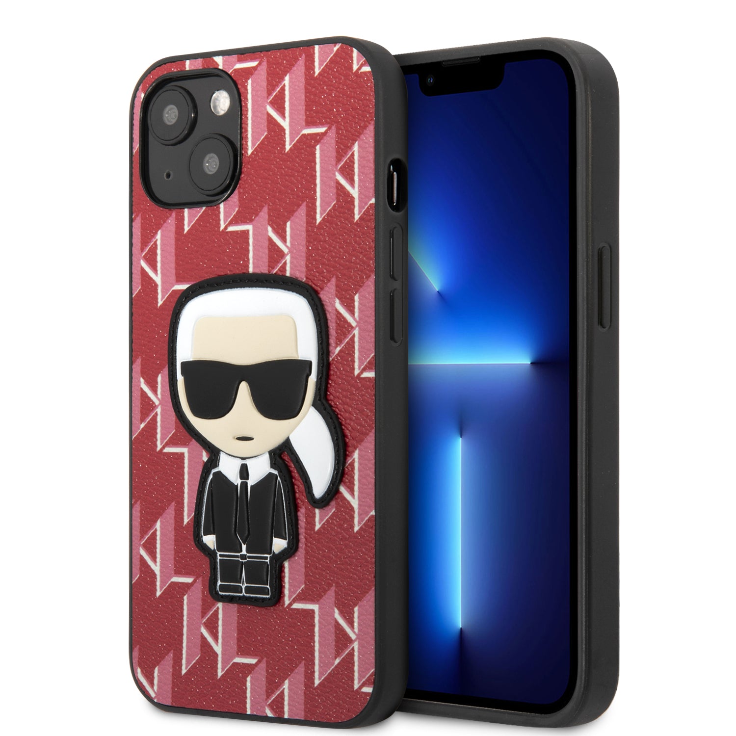 Karl Lagerfeld Monogram Ikonik Patch Case Θήκη προστασίας από δερματίνη – iPhone 13 (Κόκκινο – KLHCP13MPMNIKPI) – PhoneBazaar