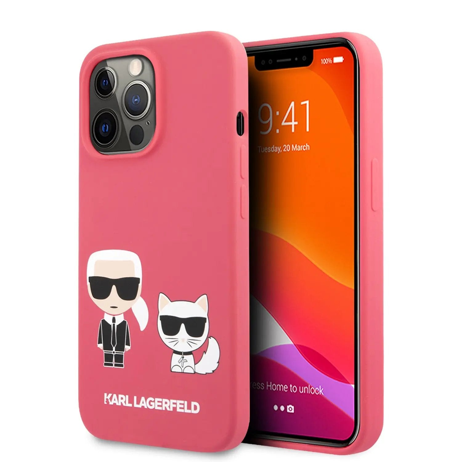 Karl Lagerfeld Silicone Case Karl+choupette Θήκη Προστασίας Απο Σιλικόνη – Iphone 13 Pro Max (fuchsia) – PhoneBazaar