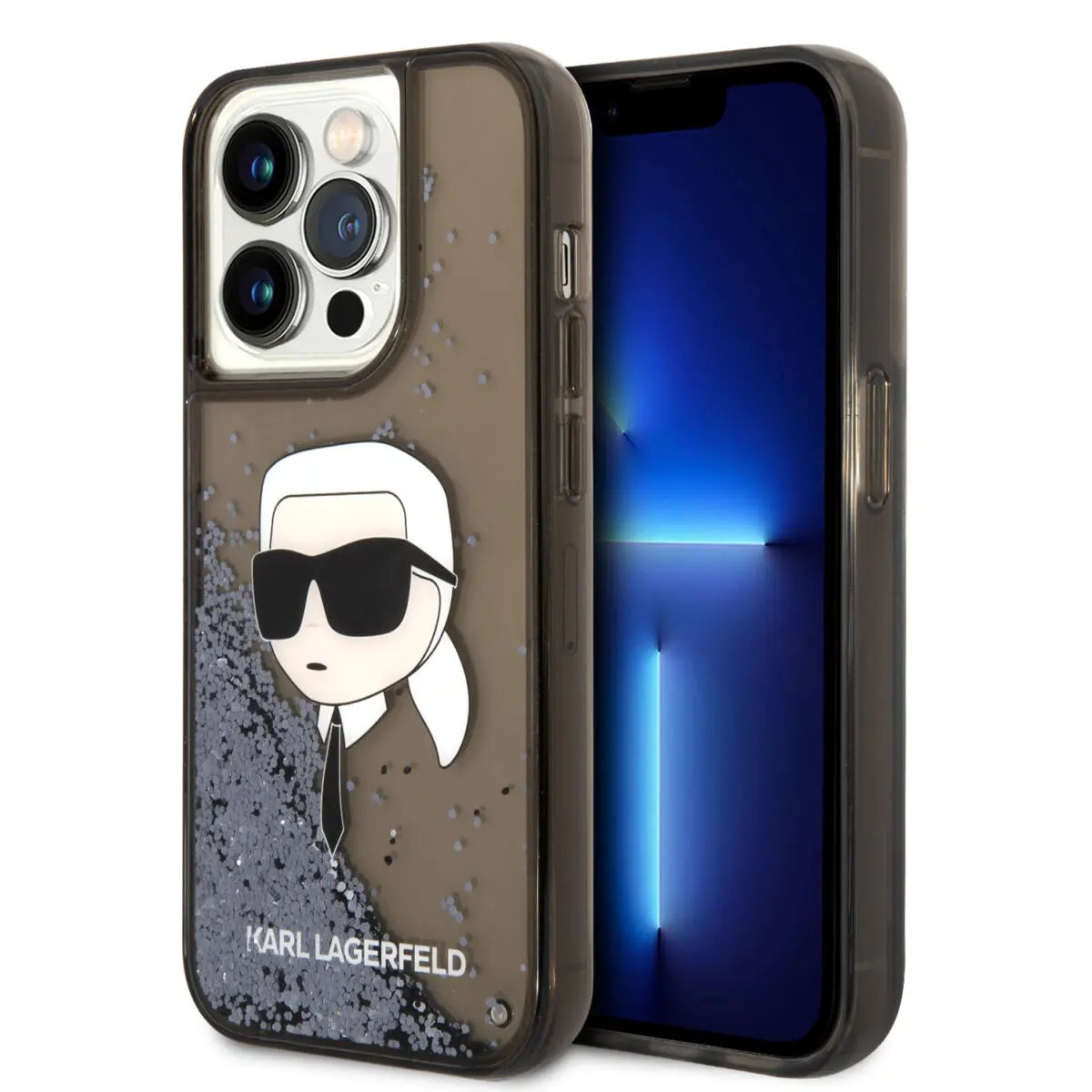 Karl Lagerfeld Ikonik Case Karl's Head Θήκη Προστασίας Απο Σκληρο Πλαστικο – Iphone 14 Pro (clear Black/glitter) – PhoneBazaar