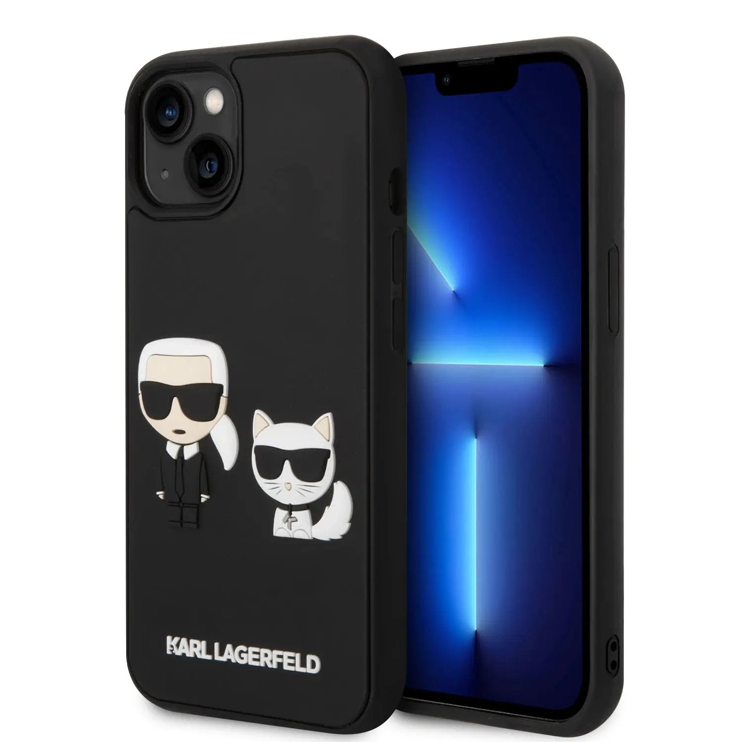 Karl Lagerfeld 3D Rubber Case Karl & Choupette Θήκη προστασίας από σιλικόνη – iPhone 14 Plus (Μαύρο για KLHCP14M3DRKCK) – PhoneBazaar