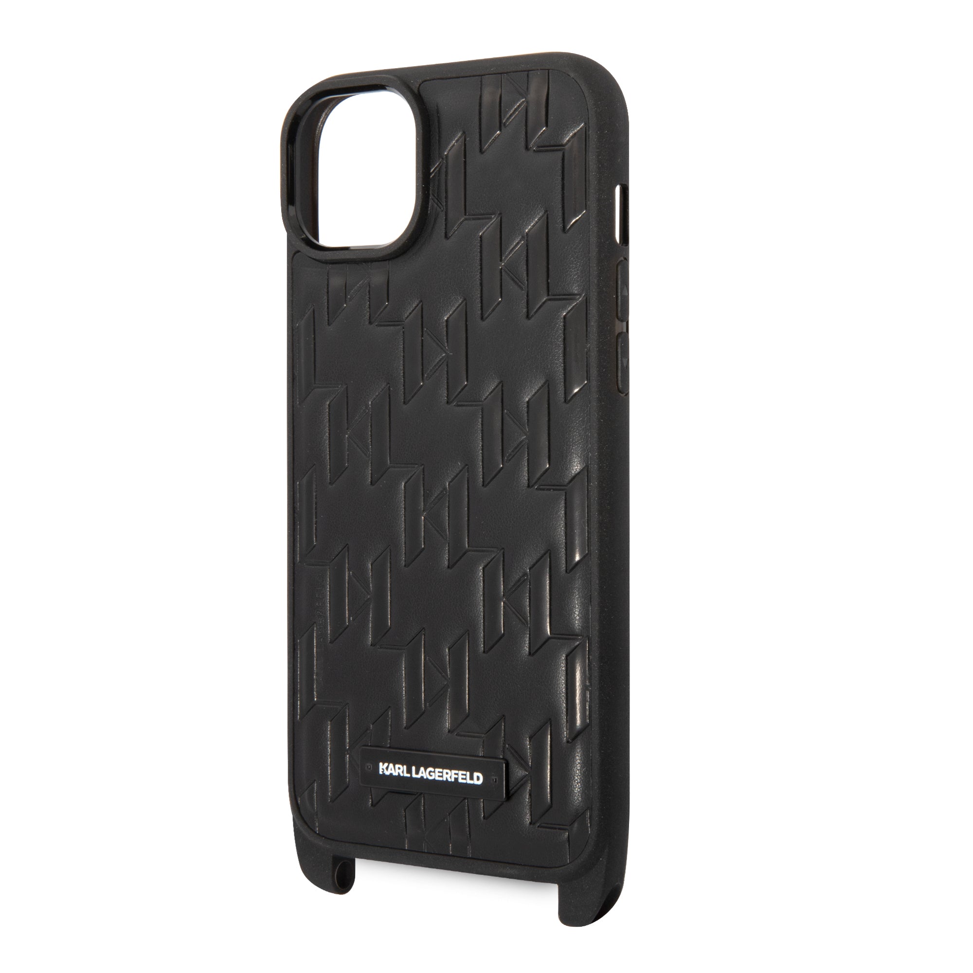 Karl Lagerfeld Monogram Plaque Logo PU Leather Case Θήκη προστασίας από δερματίνη – iPhone 14 Plus (Μαύρο – KLHCP14MSTMMK)