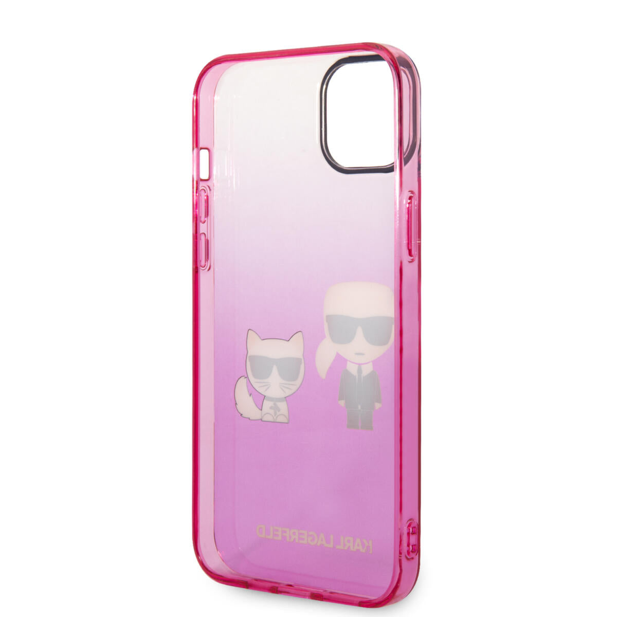 Karl Lagerfeld “Karl & Choupette” Back Cover Case Διάφανη Θήκη προστασίας από Liquid Silicone – iPhone 14 Plus (Pink)