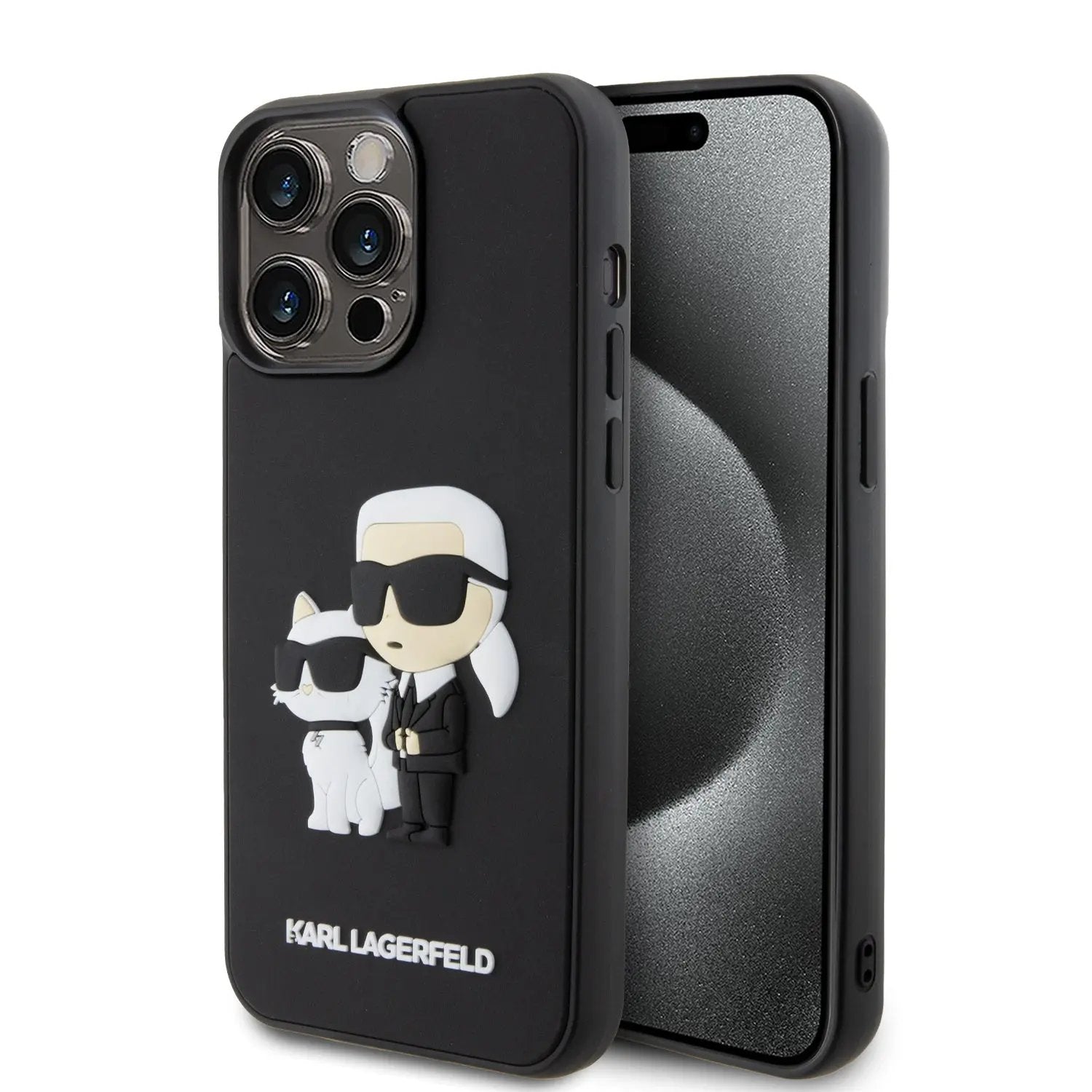 Karl Lagerfeld “karl & Choupette” 3d Rubber Back Cover Case Θήκη Προστασίας Απο Ελαστικο Και Σιλικόνη – Iphone 14 Pro Max (black για Klhcp14x3drkcnk) – PhoneBazaar