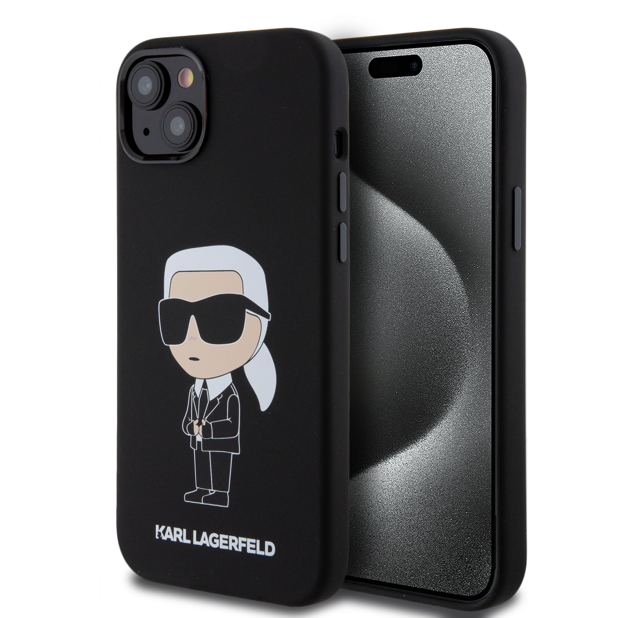 Karl Lagerfeld “Ikonik NFT” Hard Case Θήκη προστασίας από σιλικόνη – iPhone 15 Plus (Μαύρο – KLHCP15MSNIKBCK) – PhoneBazaar