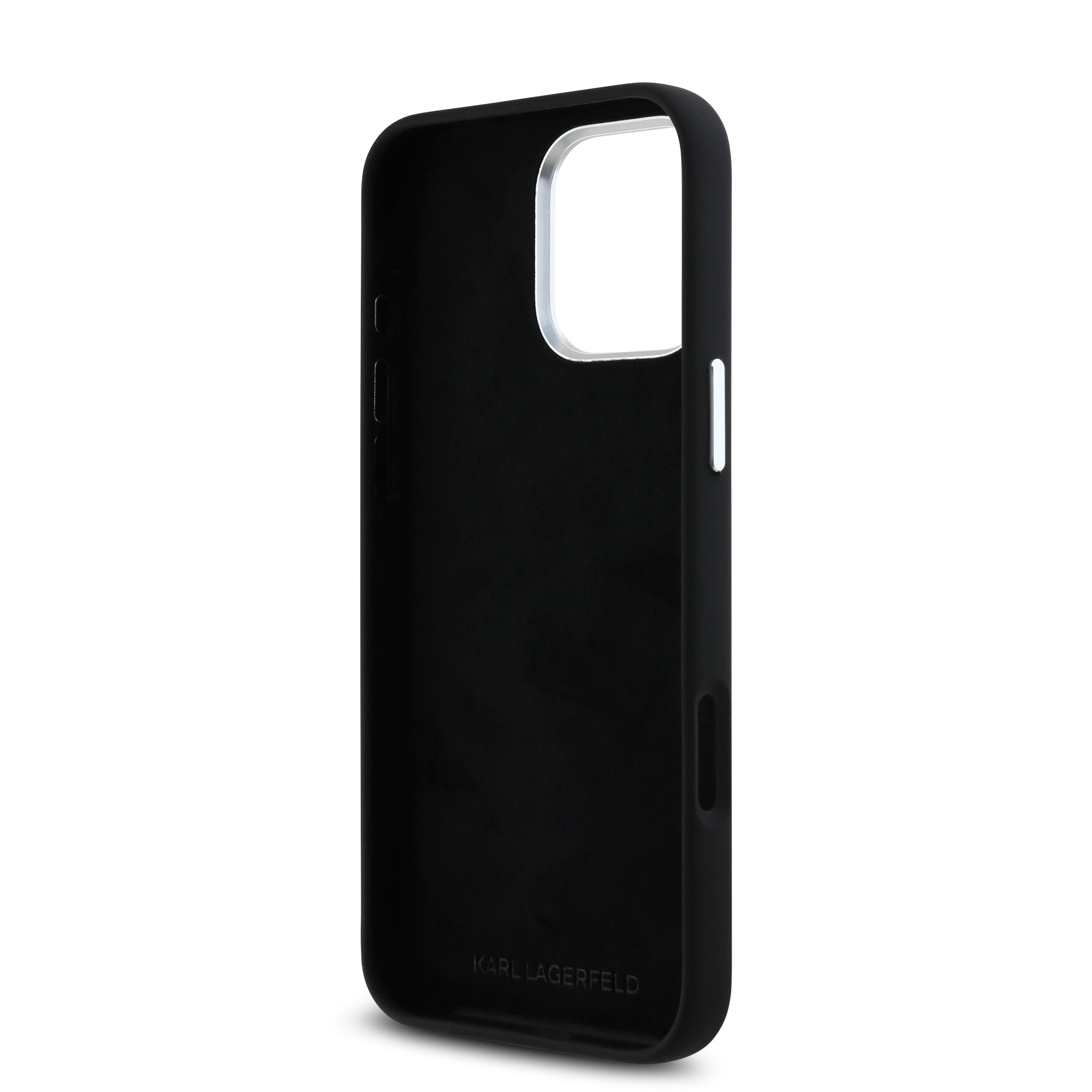 Karl Lagerfeld “Signature Metal Logo Collection” Hard Case Θήκη προστασίας από σιλικόνη – iPhone 16 Pro (Μαύρο – KLHCP16LSCMSMVK)