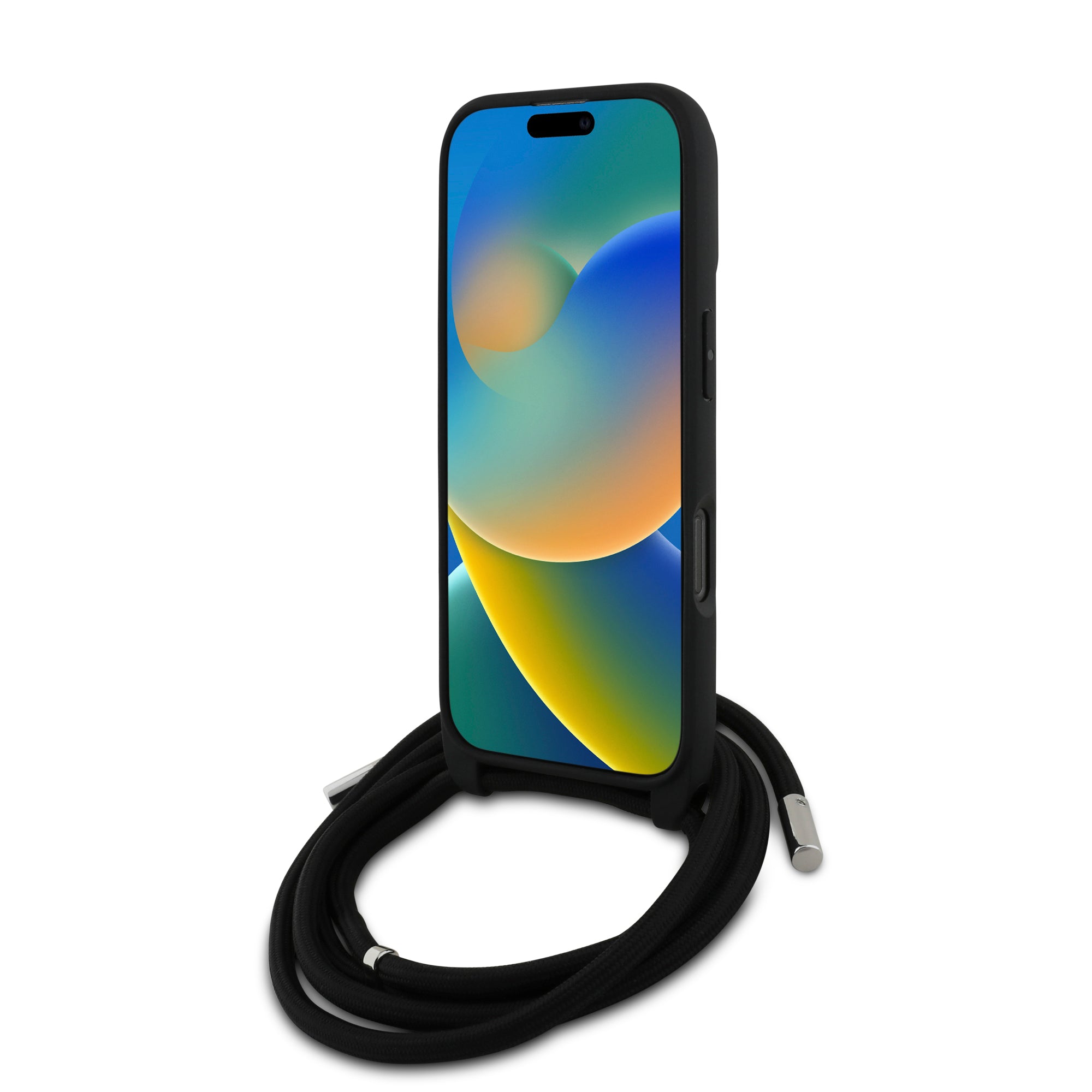 Karl Lagerfeld 3D Raised Round Logo Crossbody Case Θήκη προστασίας από σκληρό πλαστικό – iPhone 16 Pro Max (Μαύρο – KLHCP16X3DRKLCPCH)