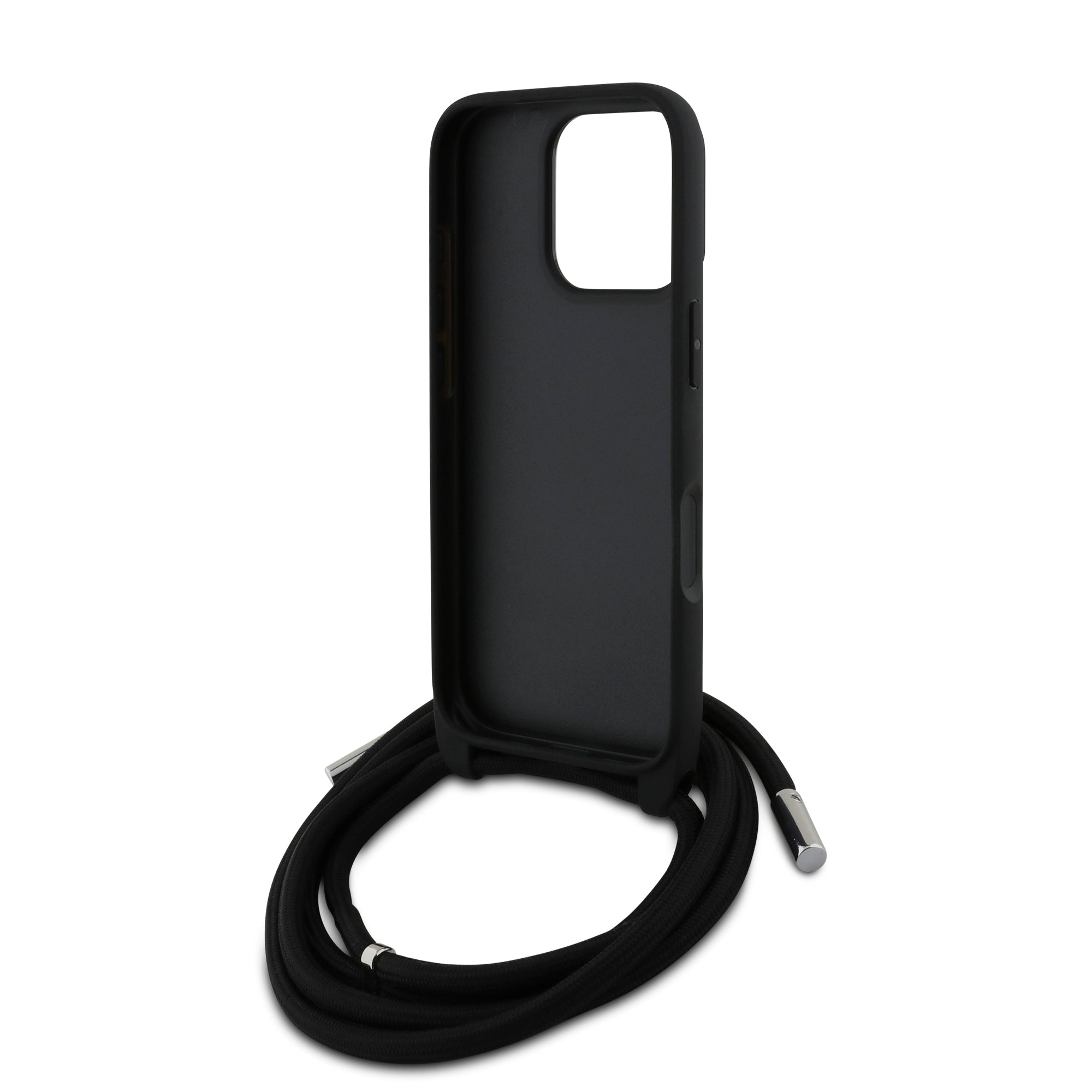 Karl Lagerfeld 3D Raised Round Logo Crossbody Case Θήκη προστασίας από σκληρό πλαστικό – iPhone 16 Pro Max (Μαύρο – KLHCP16X3DRKLCPCH)