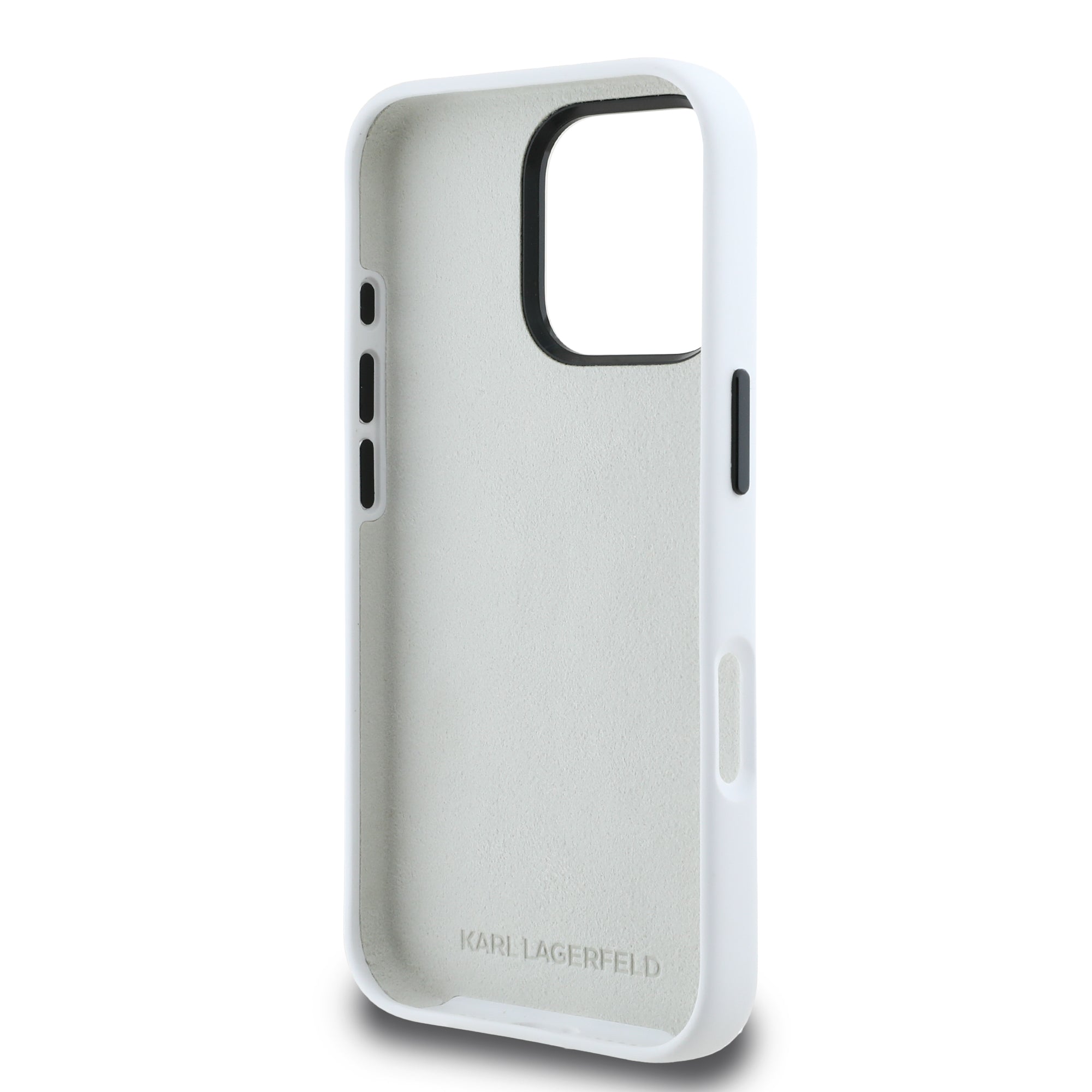 Karl Lagerfeld “Signature Metal Logo Collection” Hard Case Θήκη προστασίας από σιλικόνη – iPhone 16 Pro Max (Λευκό – KLHCP16XSCMSMVH)