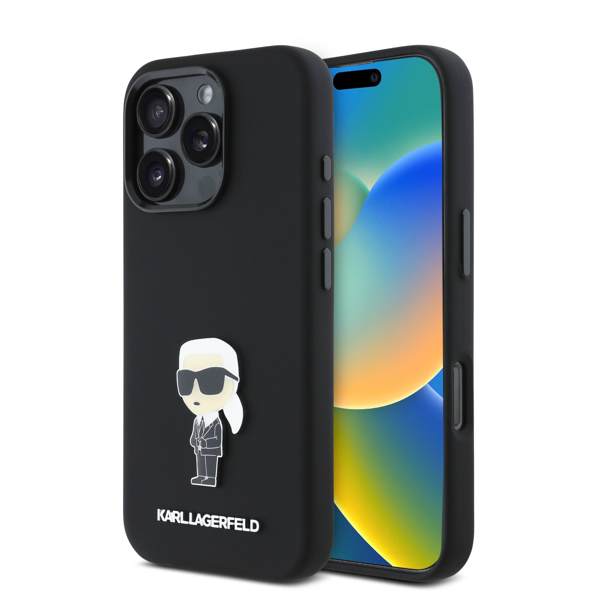 Karl Lagerfeld Ikonik Metal Pin Hard Case Θήκη Προστασίας Απο Σιλικόνη – Iphone 16 Pro Max (μαυρο – Klhcp16xsmhknpk) – PhoneBazaar