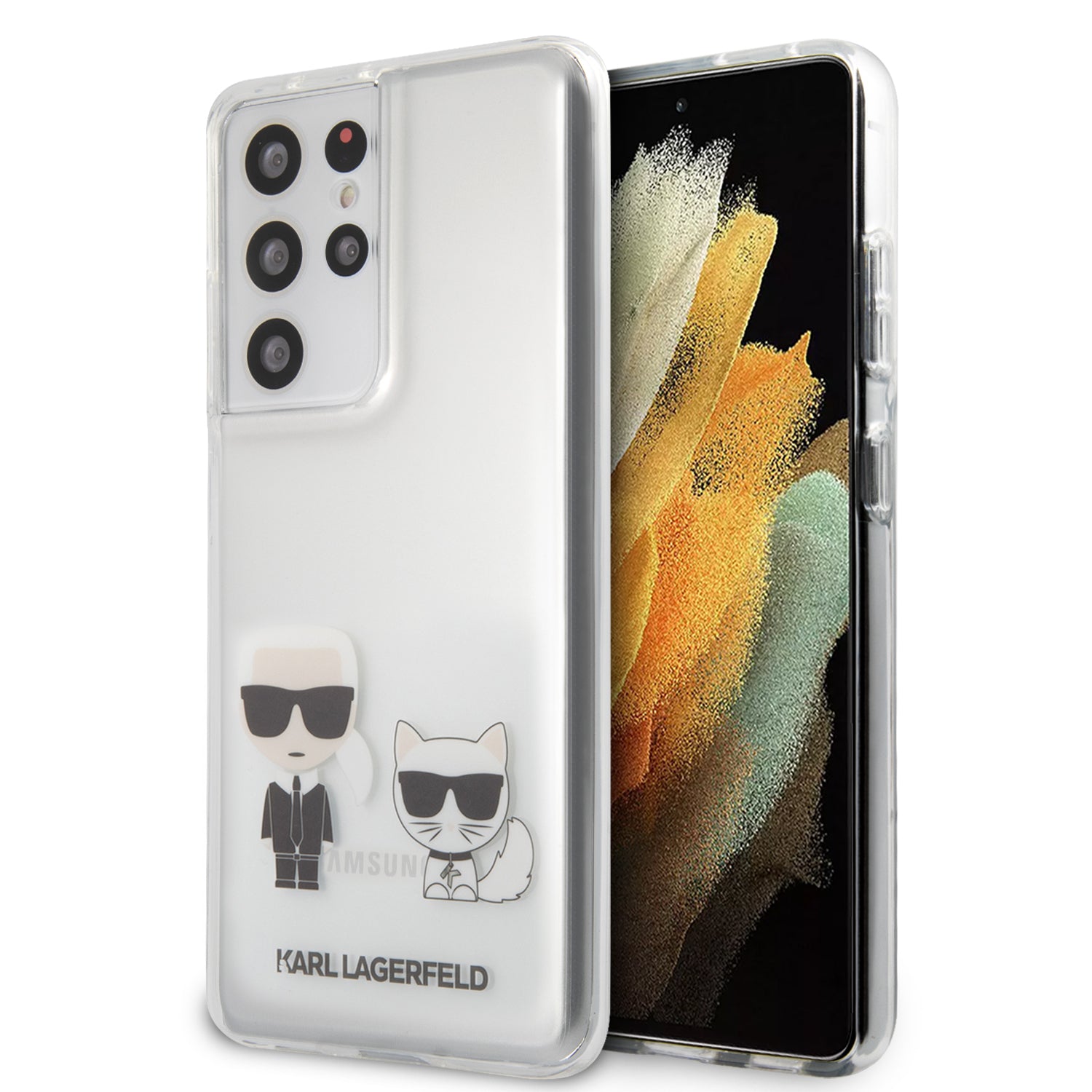 Karl Lagerfeld Ikonik Karl & Choupette Θήκη Προστασίας Απο Σιλικόνη – Samsung Galaxy S21 Ultra 5g (διαφανη- Klhcs21lcktr) – PhoneBazaar