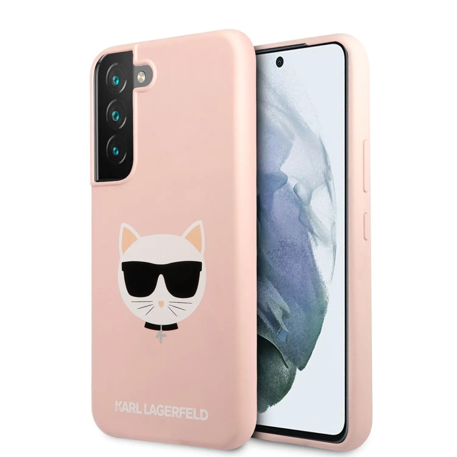 Karl Lagerfeld Saffiano Leather Hard Case Choupette's Head Θήκη προστασίας από σιλικόνη – Samsung Galaxy S22 Plus (ροζ για KLHCS22MSLCHPI) – PhoneBazaar