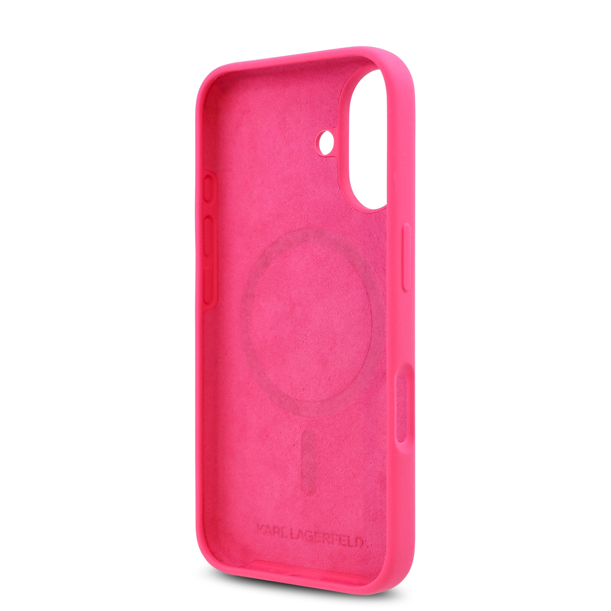 Karl Lagerfeld Magsafe Silicone Case "Choupette's Head" Θήκη προστασίας από σιλικόνη – iPhone 16 (Fuchsia – KLHMP16SSCHPPLF)