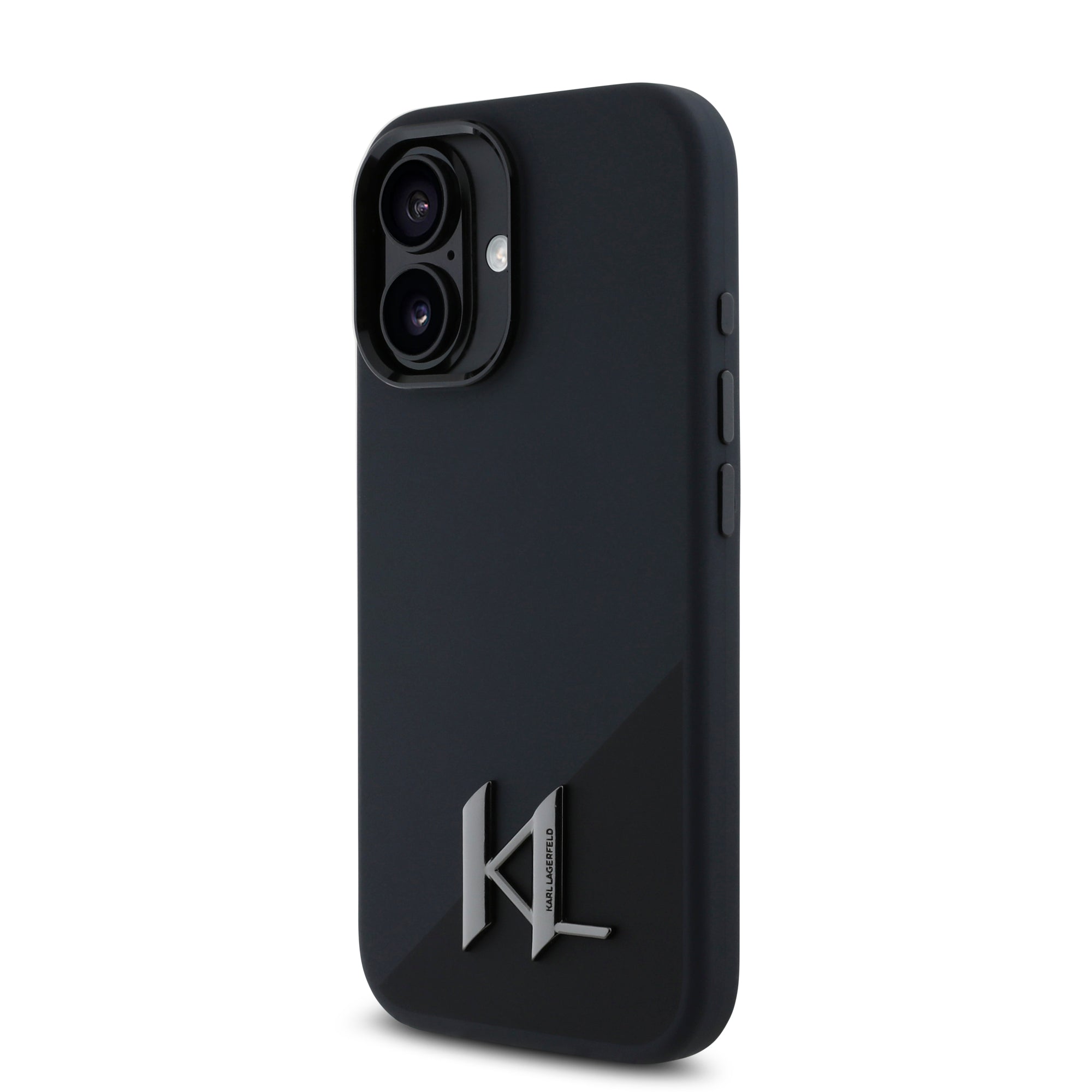 Karl Lagerfeld MagSafe Initial Metal Logo Silicone Case Θήκη προστασίας από σιλικόνη – iPhone 16 (Μαύρο – KLHMP16SSCMKMPCK)