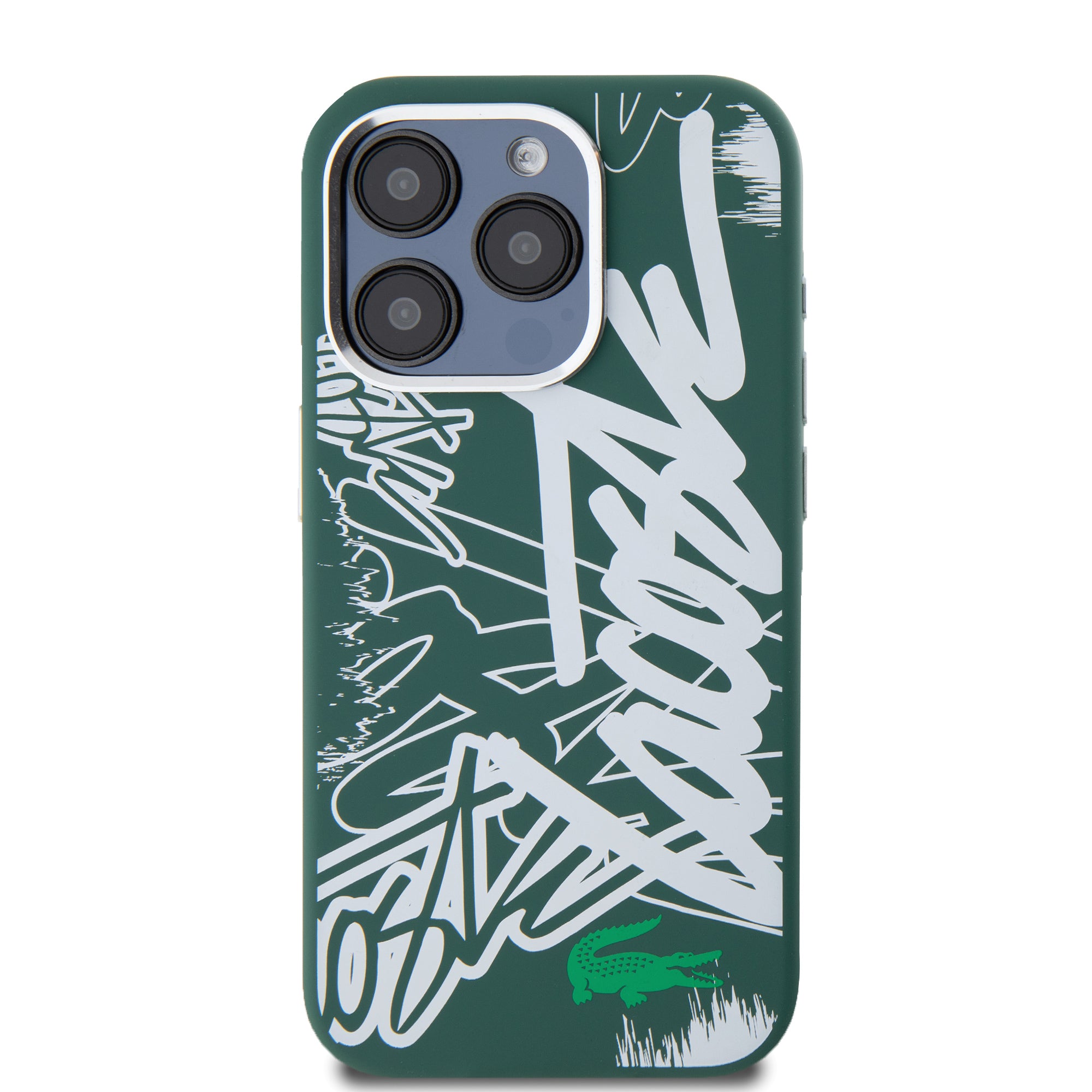 Lacoste Graffiti Hard Case Θήκη προστασίας από Liquid σιλικόνη για iPhone 15 Pro (Πράσινο/Λευκό– LCHCP15LGRAH)