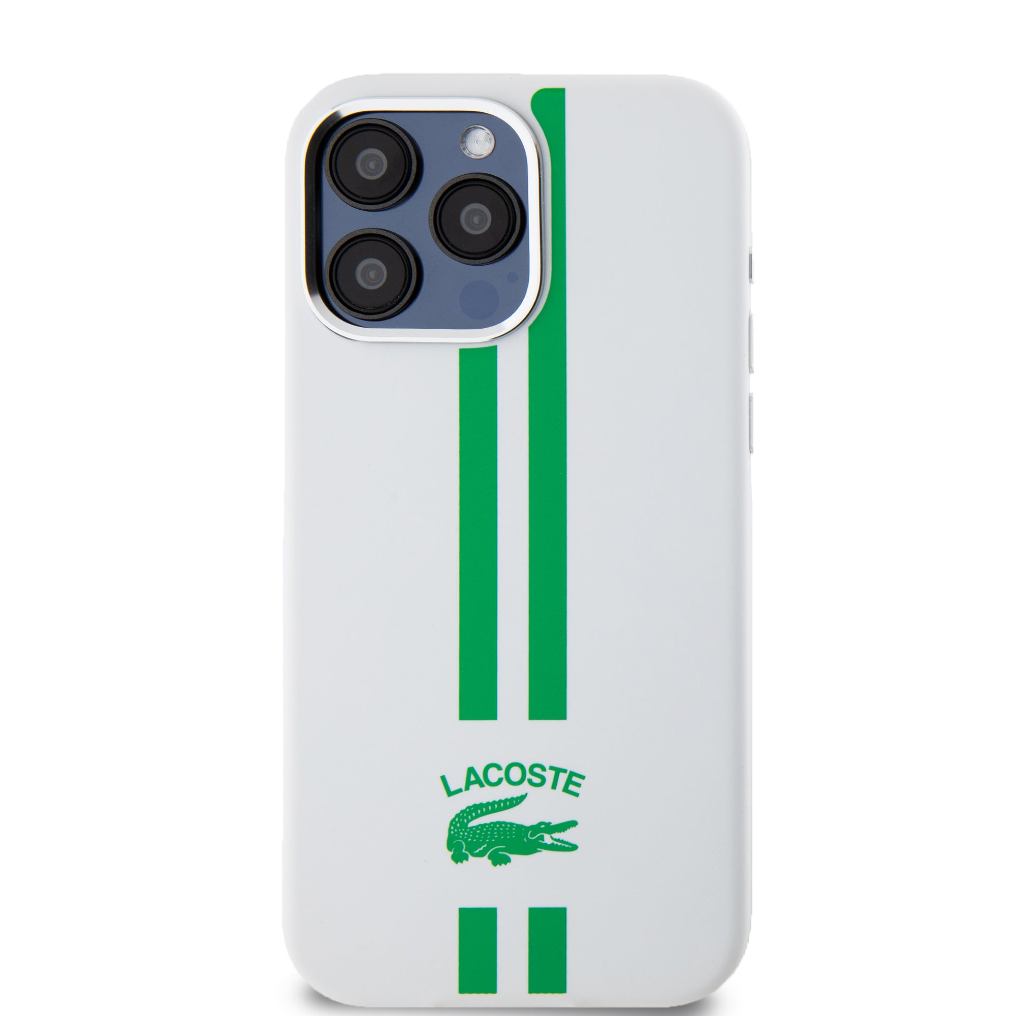 Lacoste Stripes Hard Case Θήκη προστασίας από Liquid σιλικόνη για iPhone 15 Pro Max (Πράσινο/Λευκό)