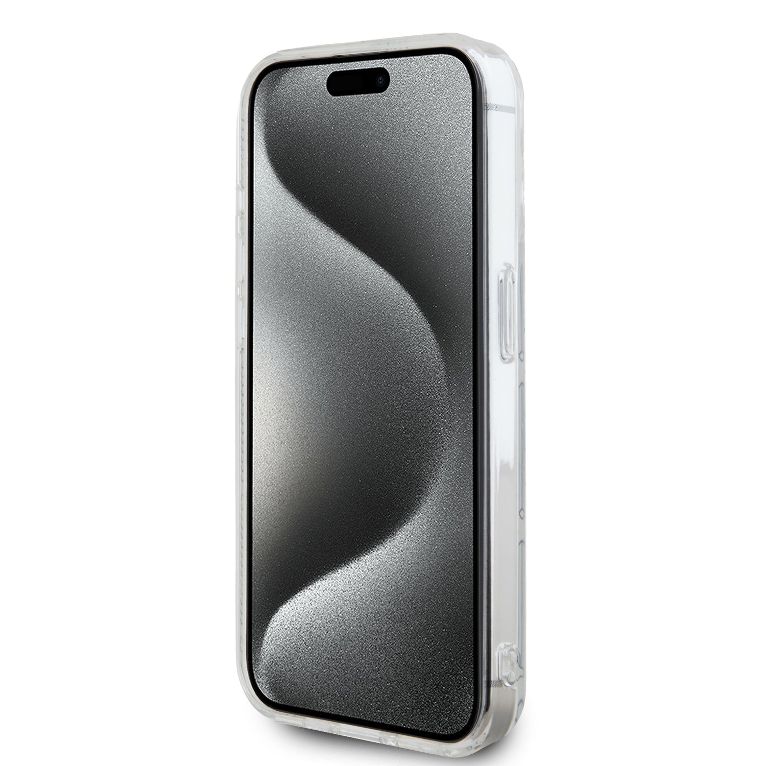 Lacoste Magsafe Monogram Croc Logo Hard Case Θήκη προστασίας από Σιλικόνη για iPhone 15 Pro (Farine/Silver)