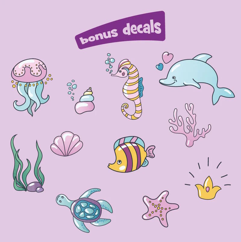 HoloToyz – Magical Unicorn AR Wall Decals Τεράστιο Αυτοκόλλητο Τοίχου Επαυξημένης πραγματικότητας με εικόνες που ζωντανεύουν σε κινούμενα σχέδια