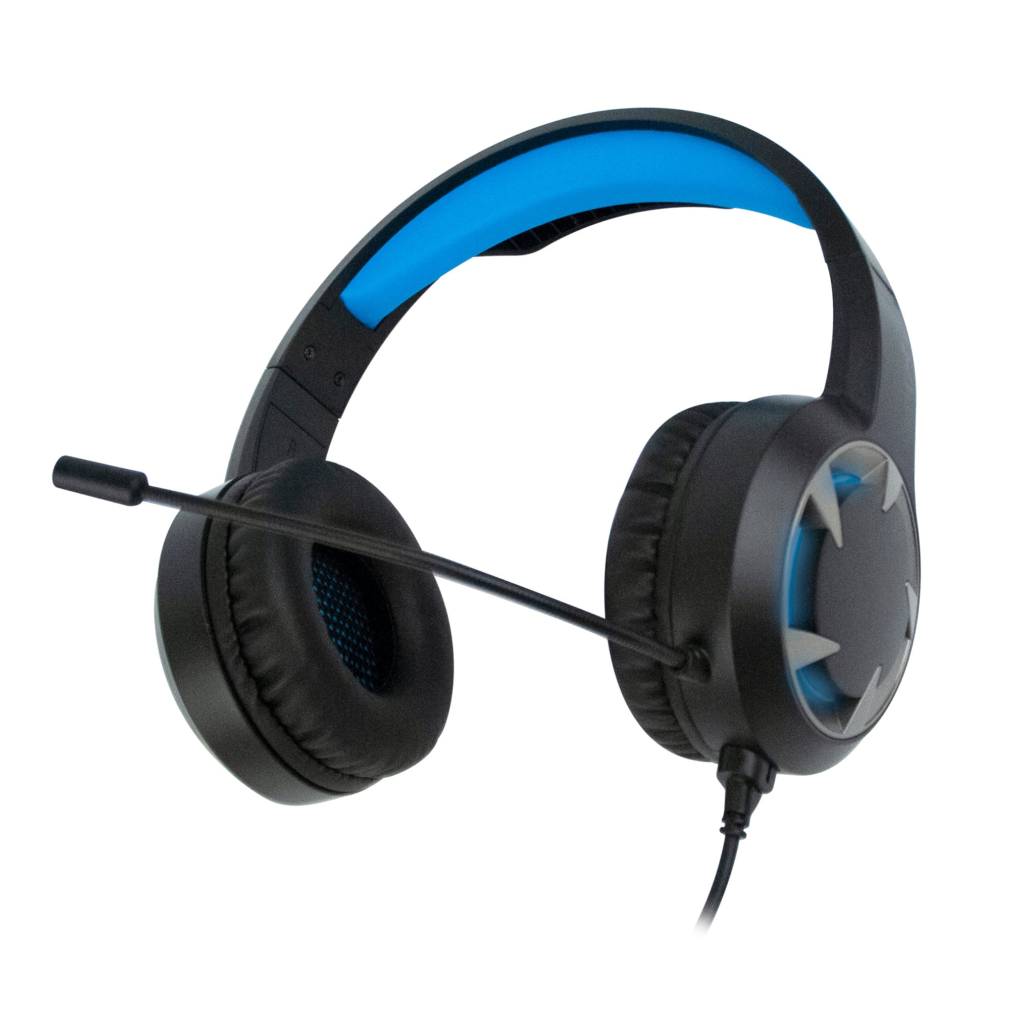 NGS GHX-510 Over Ear Gaming Headset με LED Lights & Volume Control, USB / 3.5mm, σε μαύρο/μπλε χρώμα