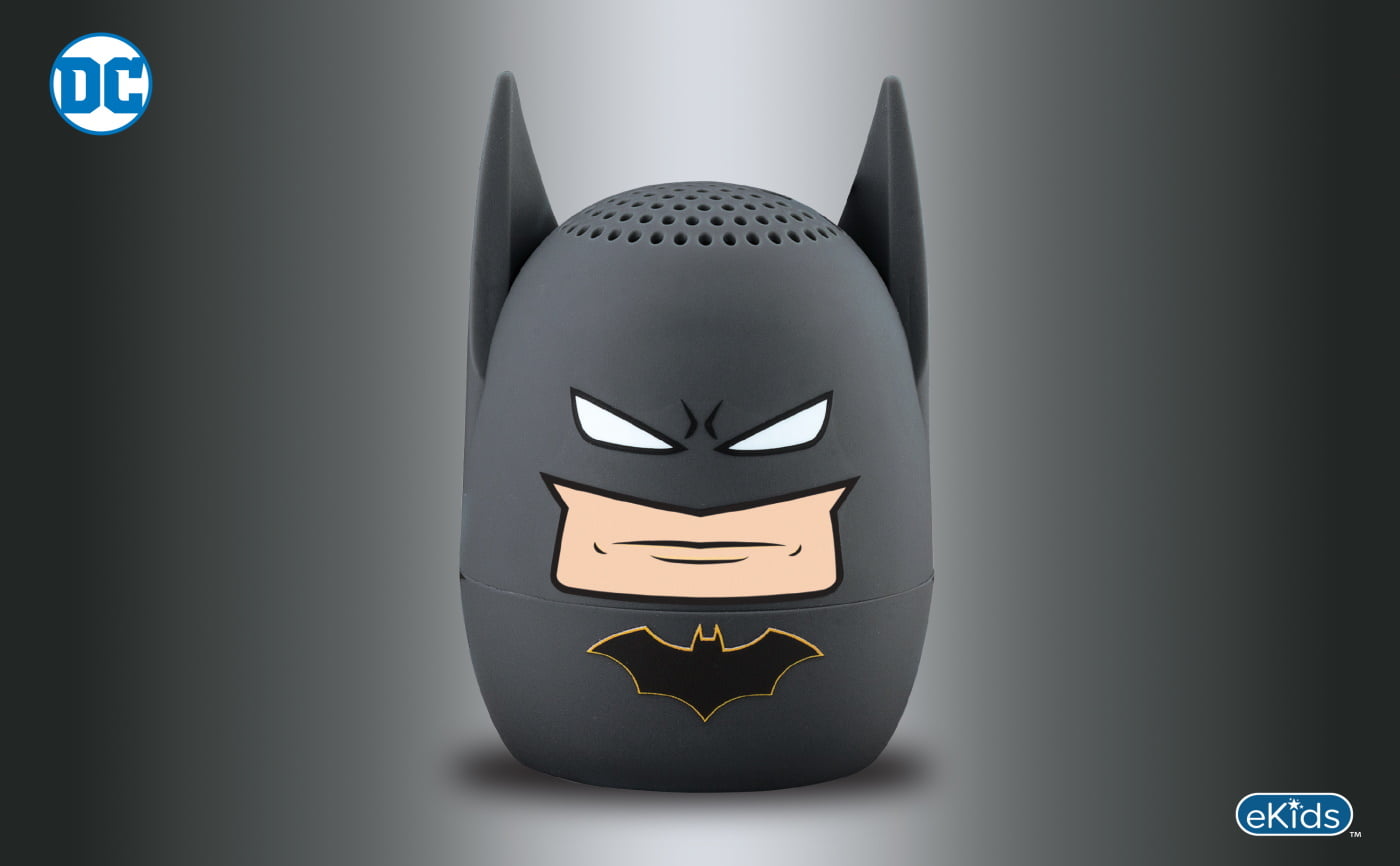 eKids Batman Φορητό ηχείο Bluetooth για παιδιά με λουράκι καρπού (Γκρι/Μαύρο)