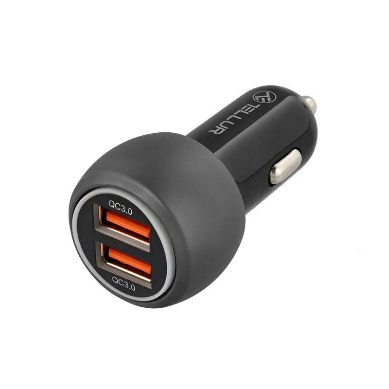 Tellur Dual USB Car Charger with QuickCharge 3.0 / 6A φορτιστής αυτοκινήτου δύο υποδοχών 36W – PhoneBazaar