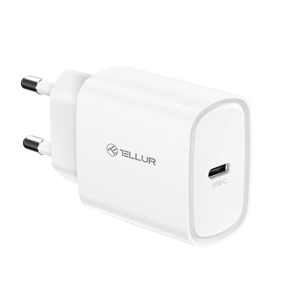 Tellur Οικιακός Φορτιστής USB-C με PD 3.0 (PD3.0 20W) σε λευκό χρώμα (TLL151421) – PhoneBazaar