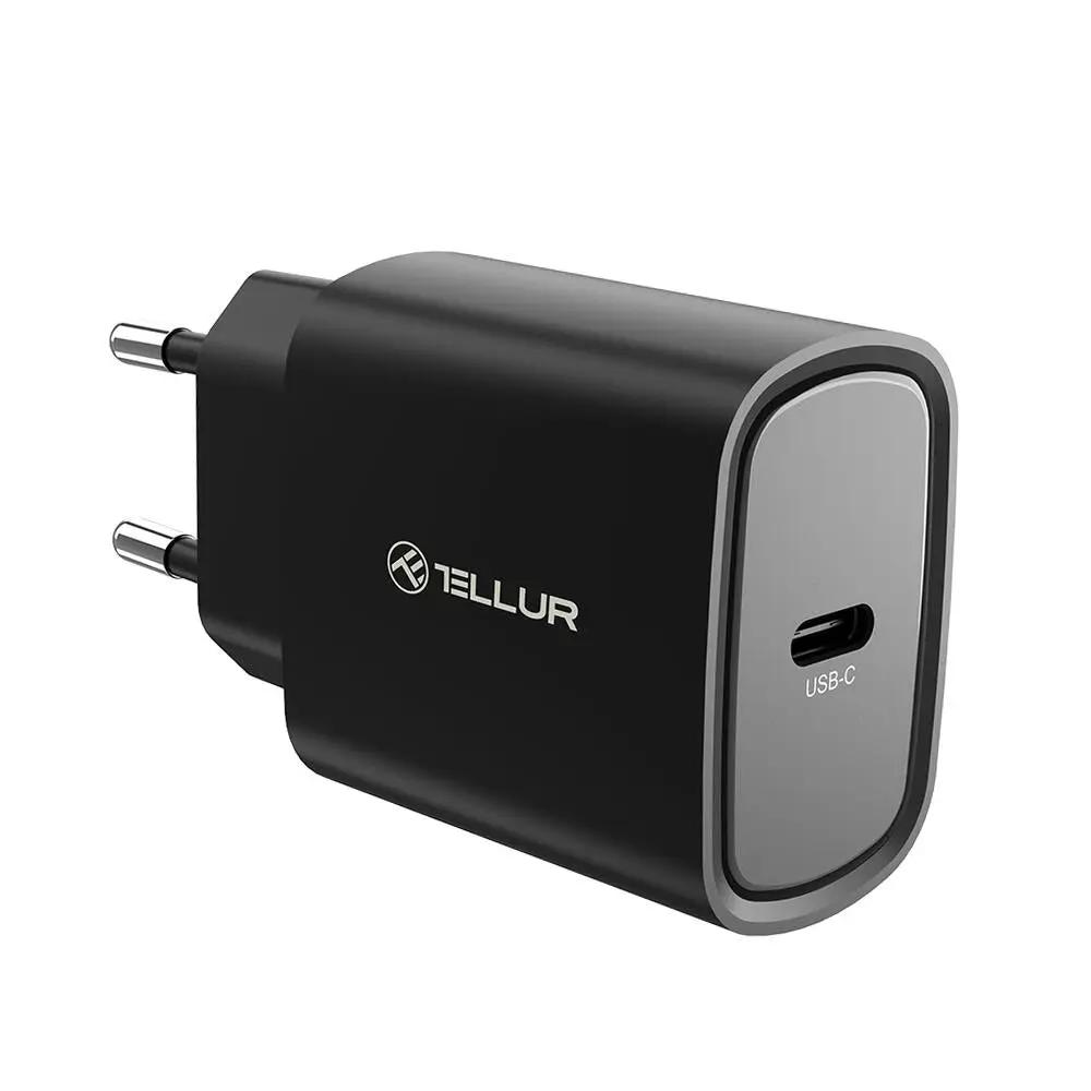 Tellur Οικιακός Φορτιστής USB-C με PD 3.0 (PD3.0 20W) σε μαύρο χρώμα (TLL151411) – PhoneBazaar