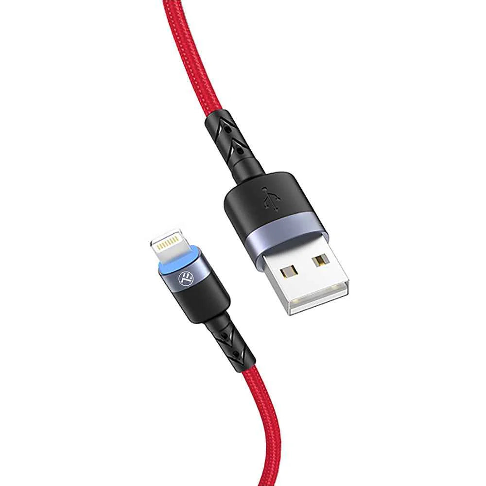 Tellur - Glowing Connection - USB to Lightning Led Cable 3A - Red