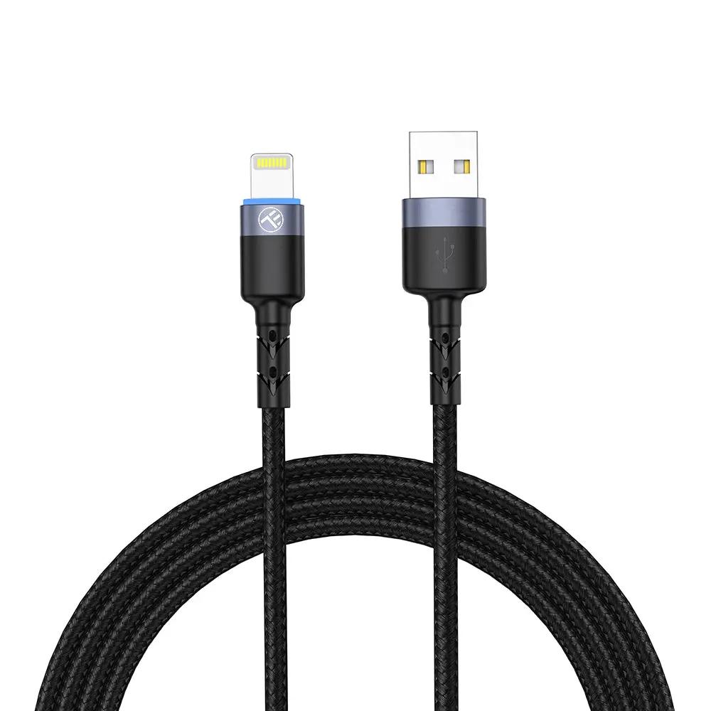 Tellur data cable USB to Lightning with LED light, 1.2m, black – PhoneBazaar