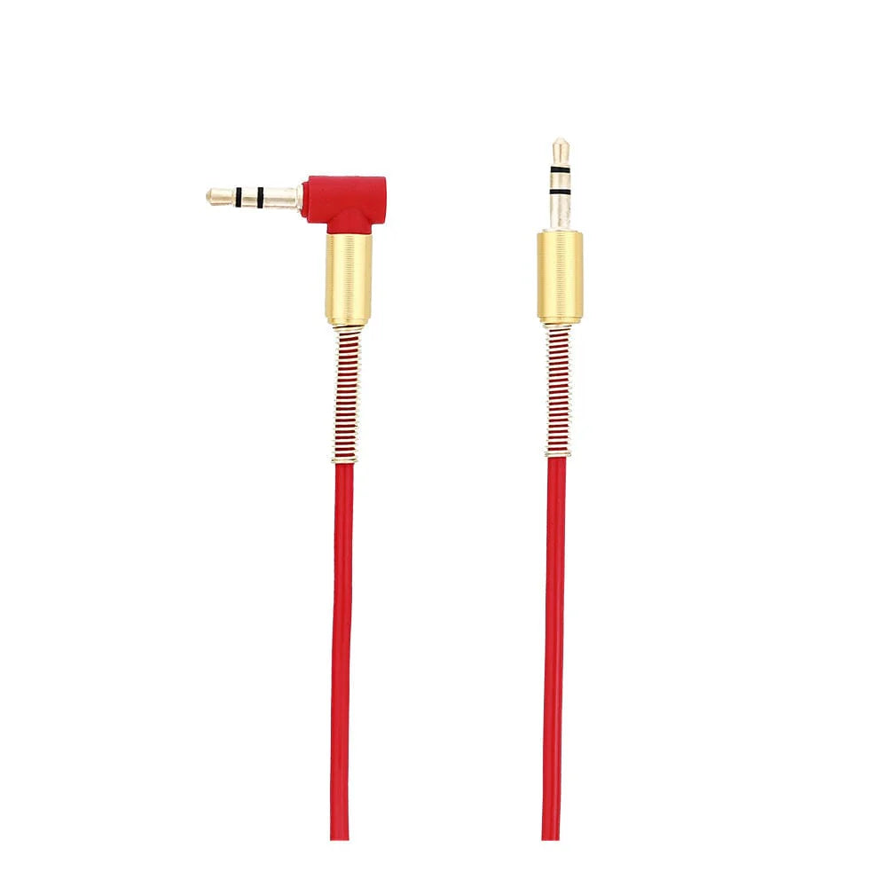 Tellur Αναδιπλούμενο 3.5 mm AUX Καλώδιο Stretch – Μαύρο / Κόκκινο