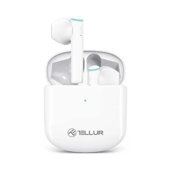 Tellur Aura Bluetooth True Wireless Headphones Ασύρματα Ακουστικά Bluetooth Tws – White – PhoneBazaar