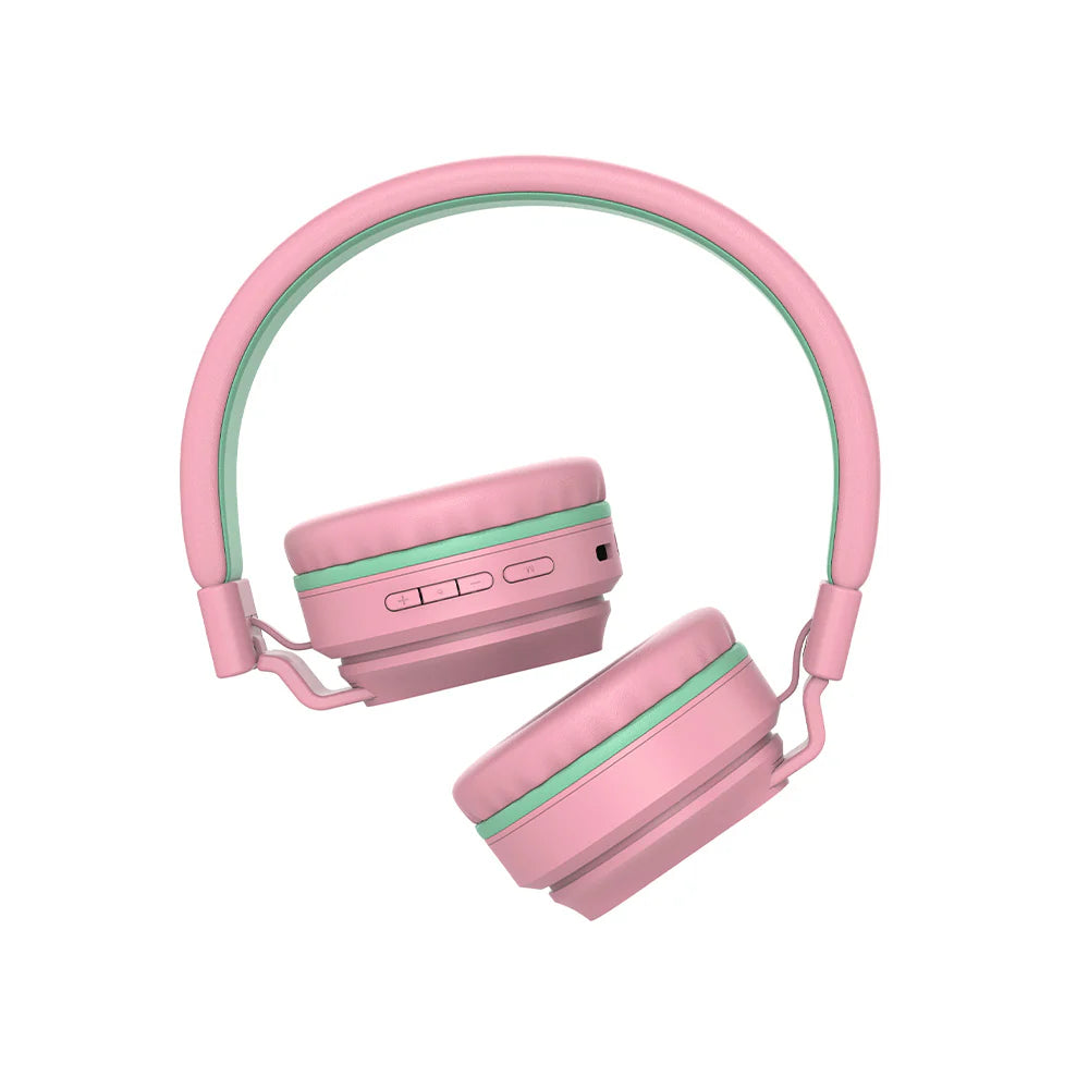 Tellur Buddy Over‑Ear Bluetooth Ακουστικά για Παιδιά, Bluetooth 5.3 – Ροζ
