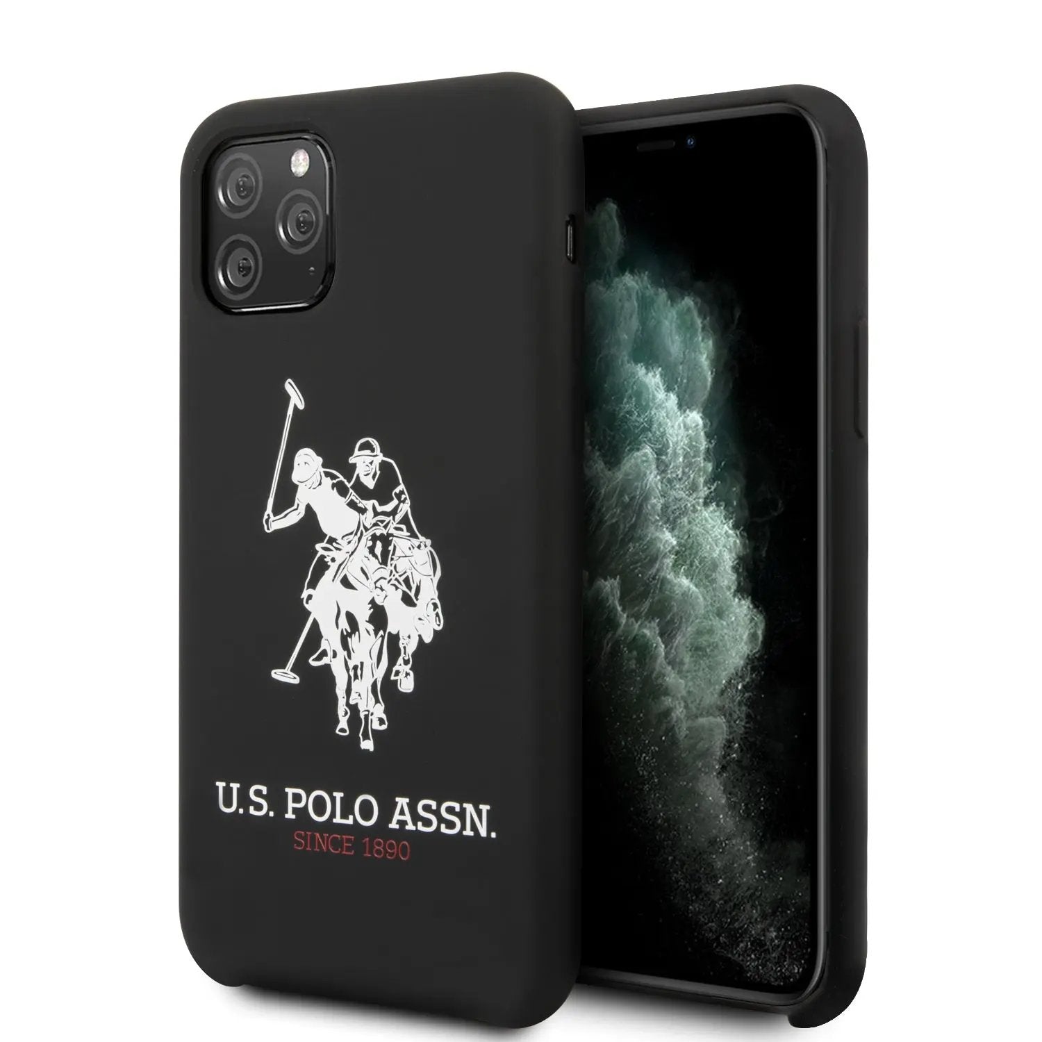 U.S. Polo Assn. “Big Horse Logo Collection” Θήκη προστασίας από σιλικόνη – iPhone 11 Pro (Μαύρο – USHCN58SLHRBK) – PhoneBazaar
