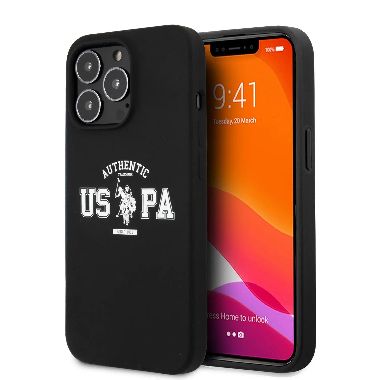 U.S. Polo Assn. “Authentic Logo Collection” Θήκη προστασίας από σιλικόνη – iPhone 13 Pro (Μαύρο – USHCP13LSATK) – PhoneBazaar