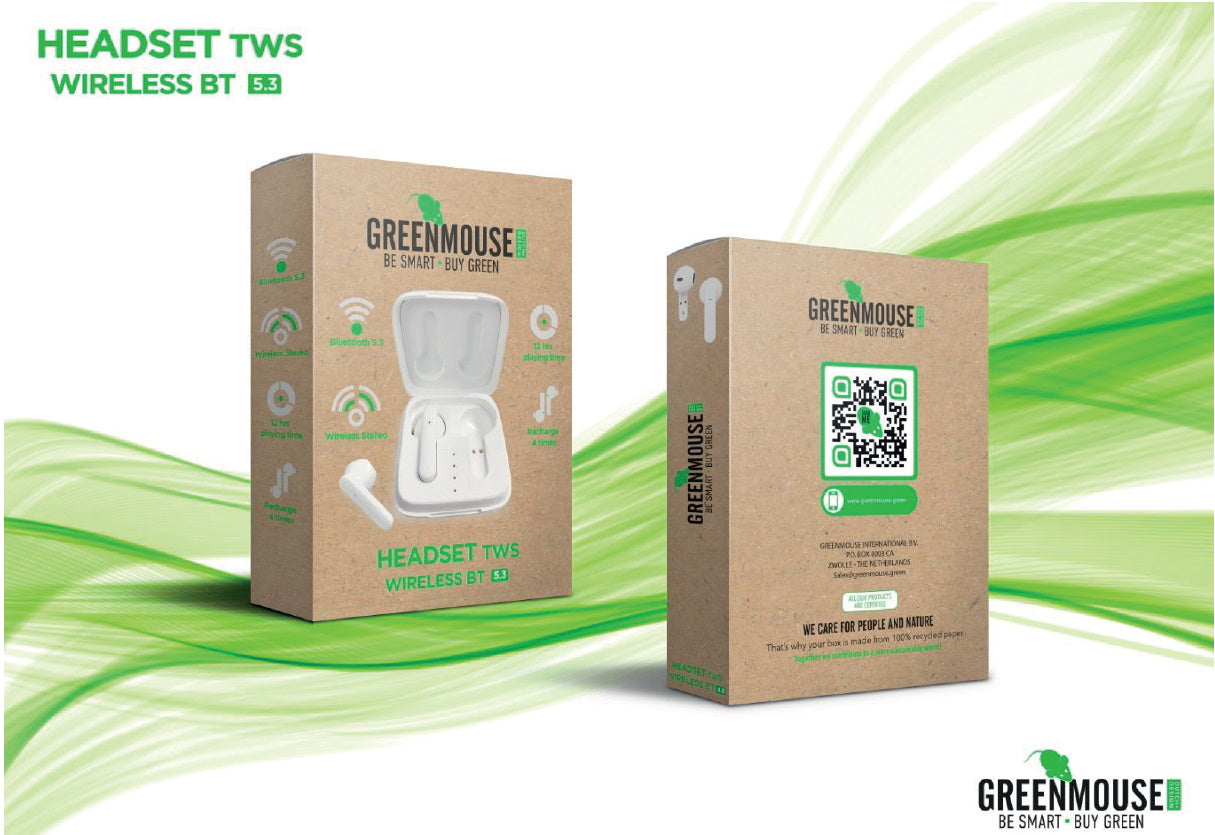 GreenMouse Bluetooth True Wireless Ακουστικά σε λευκό χρώμα – 46956679
