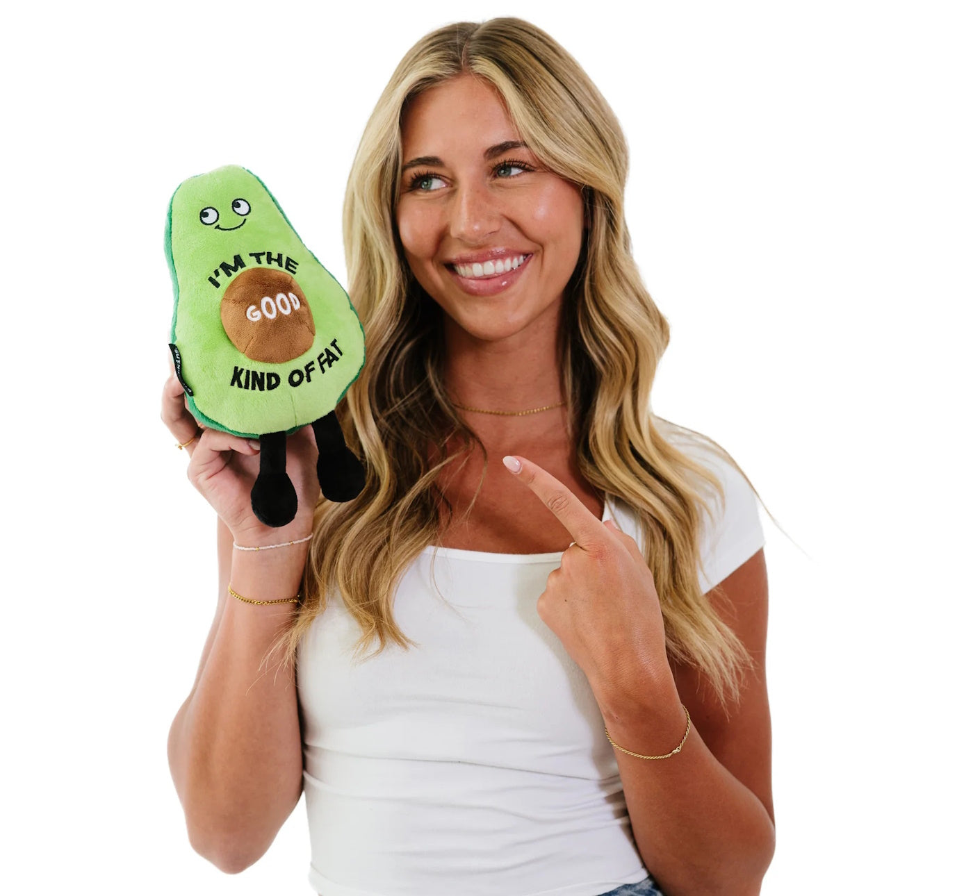 Punchkins Plush Avocado Λούτρινο – "I'm The Good Kind Of Fat"