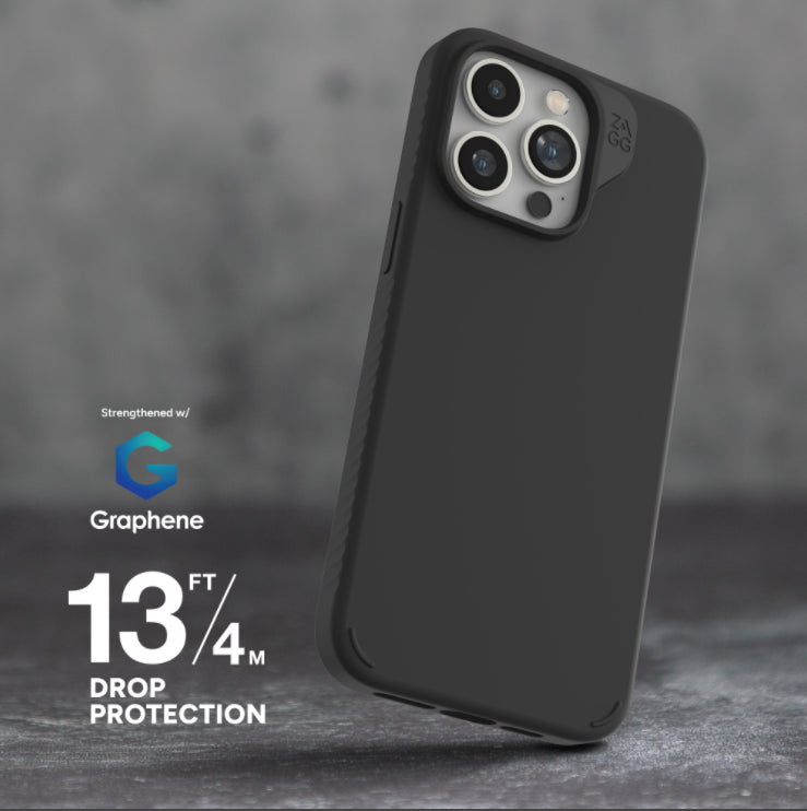 Zagg Manhattan Snap Case Θήκη προστασίας που αντέχει σε πτώσεις έως 4 μέτρα – iPhone 15 Pro Max (Black)