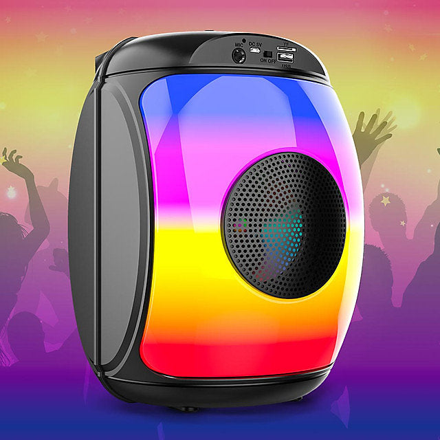 The Source –  Wireless LED Party Speaker – Ασύρματο Ηχείο με Πολύχρωμο LED Φωτισμό & Party Mood – PhoneBazaar