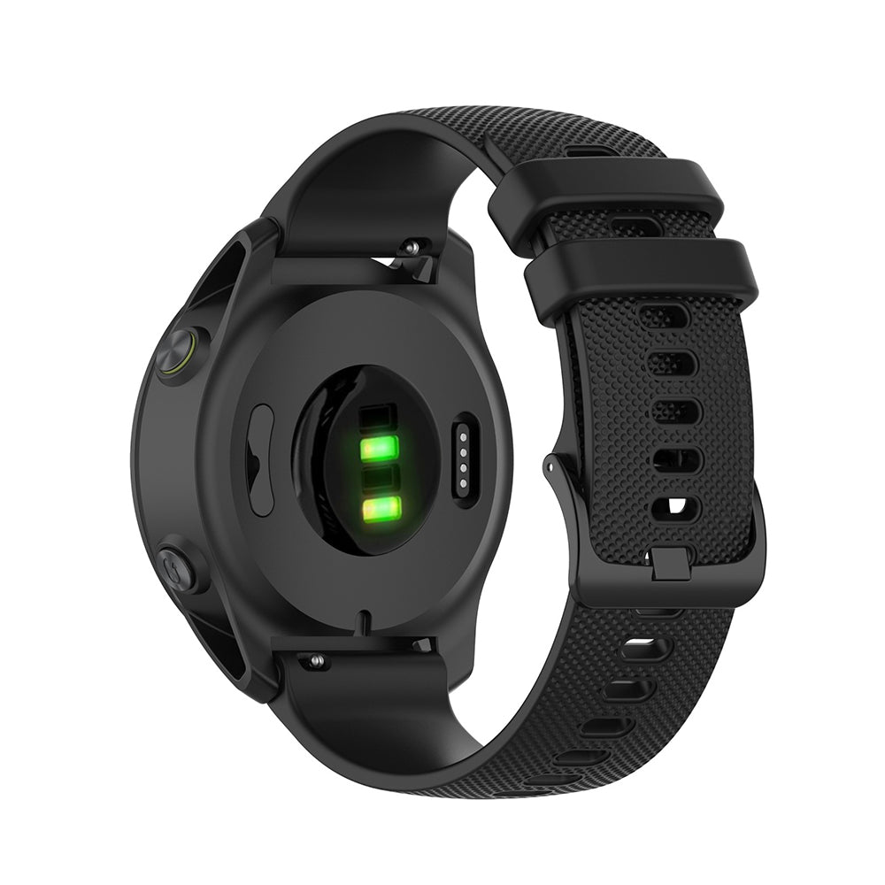 Techsuit - Watchband 20mm (W006) - Galaxy Watch 4/5/Active 2, Huawei Watch GT 3 (42mm)/GT 3 Pro (43mm) - Black