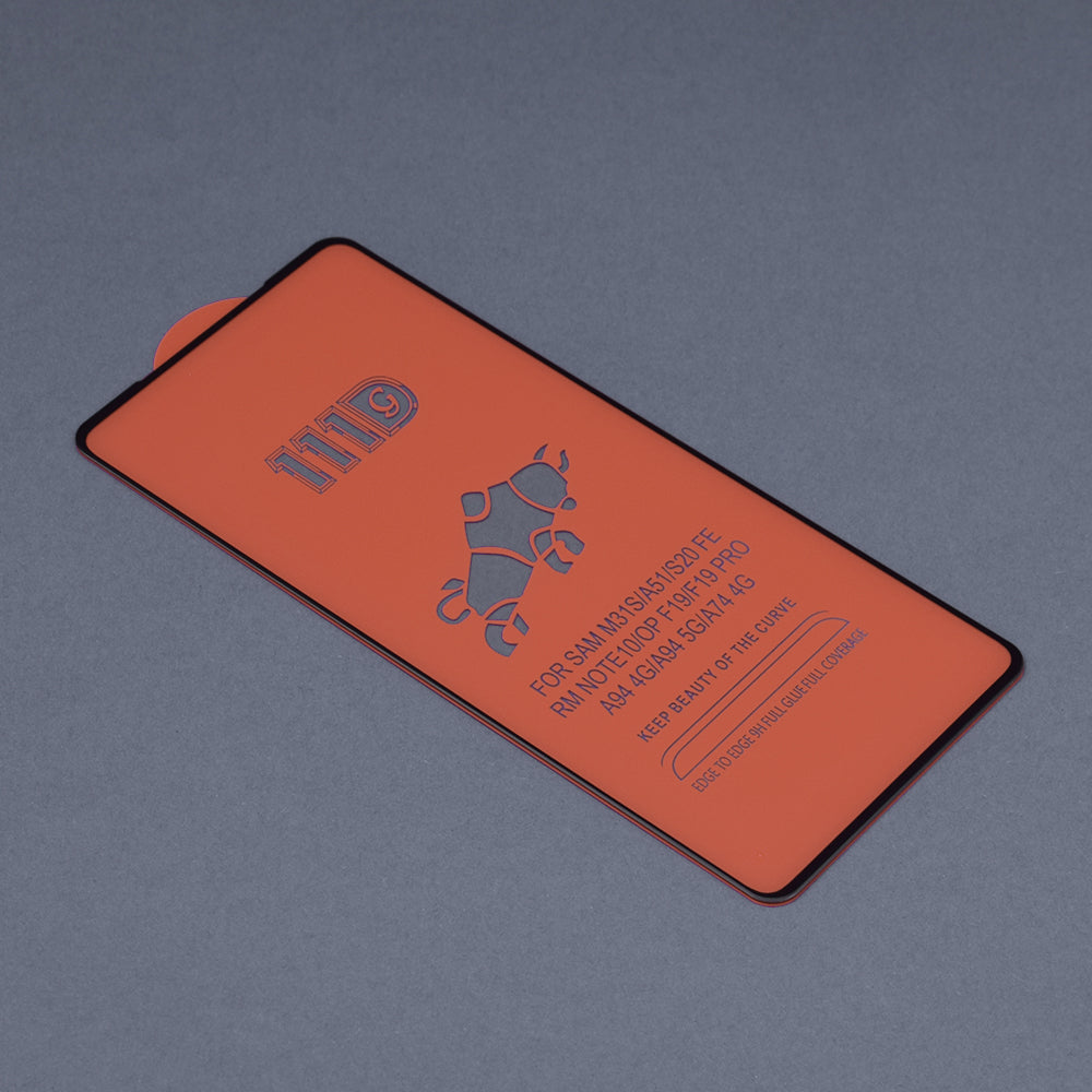 Techsuit - 111D Full Cover/Full Glue Glass -Oppo A74 4G/A94/A95/Find X5 Lite/Reno5 Lite/Z/Reno7 5G/Realme 9 4G/9 Pro+ - Black