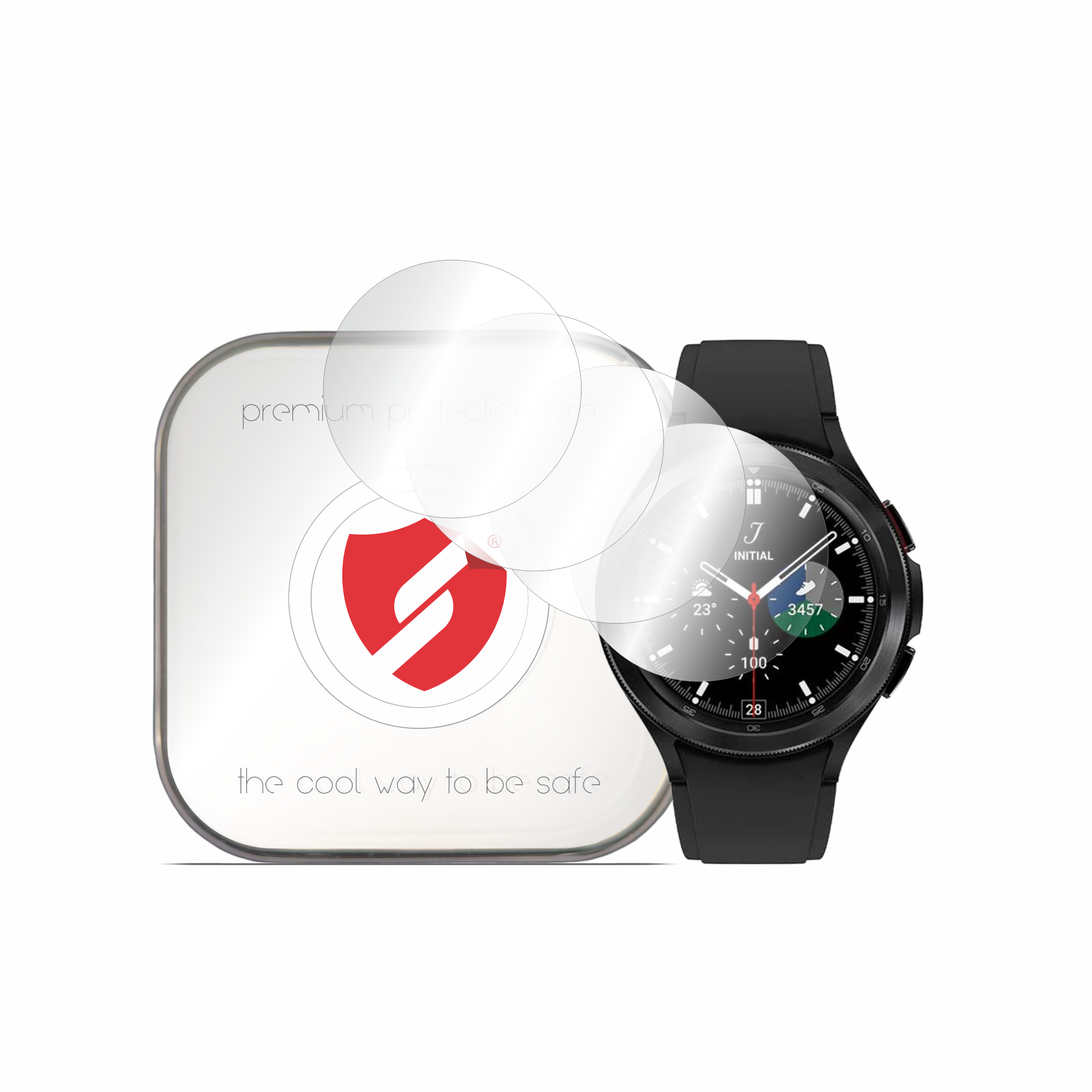 Smart Protection - Premium Classic (4 pack) - Samsung Galaxy Watch4 Classic 46mm - Clear