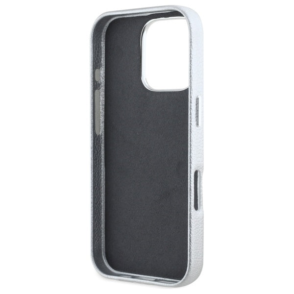 Karl Lagerfeld “Rue St.Guillaume Logo Collection” Θήκη προστασίας από σιλικόνη – iPhone 16 Pro (Γκρι – KLHCP16LPGWCMKHK)