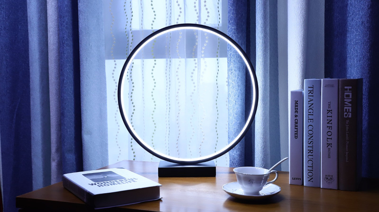 Designnest Round Table Lamp |Heng| Σφαιρική διακοσμητική λάμπα διαμέτρου 35 εκατοστών με ροοστάτη (Μαύρο)