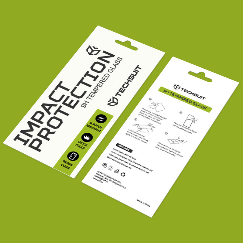 Techsuit - 111D Full Cover / Full Glue Glass - Motorola Moto G52 / Moto G82 5G - Black