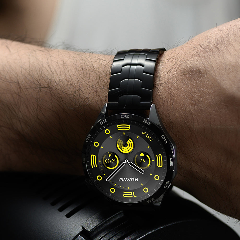 Techsuit - Watchband (W063) - Huawei Watch GT 2 (46mm)/GT 2 Pro/GT 3 Pro (46mm)/Ultimate, Xiaomi Watch S1 - Black