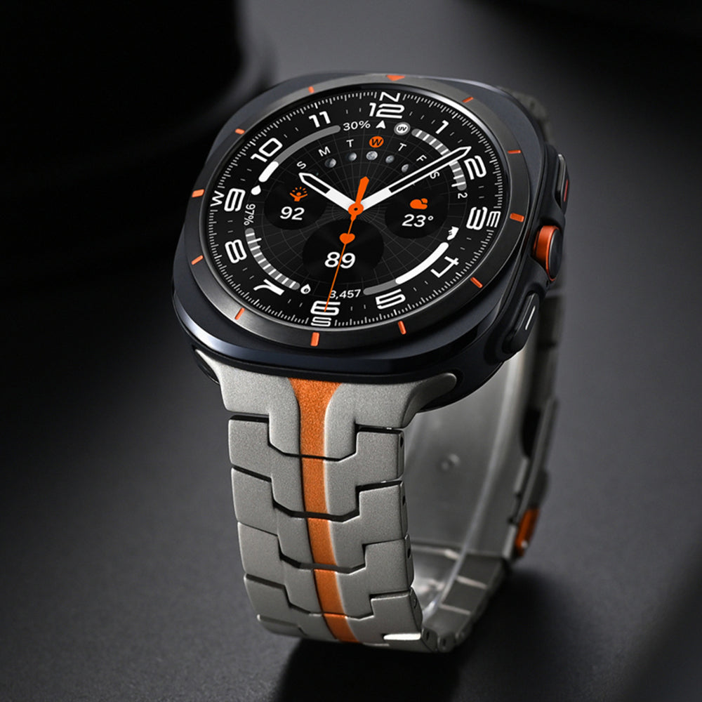 Techsuit - Watchband (W063) - Galaxy Watch Ultra 47mm / Watch Ultra 2 - Titanium Orange