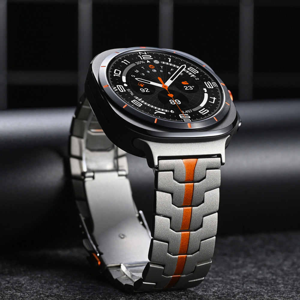 Techsuit - Watchband (W063) - Galaxy Watch Ultra 47mm / Watch Ultra 2 - Titanium Orange