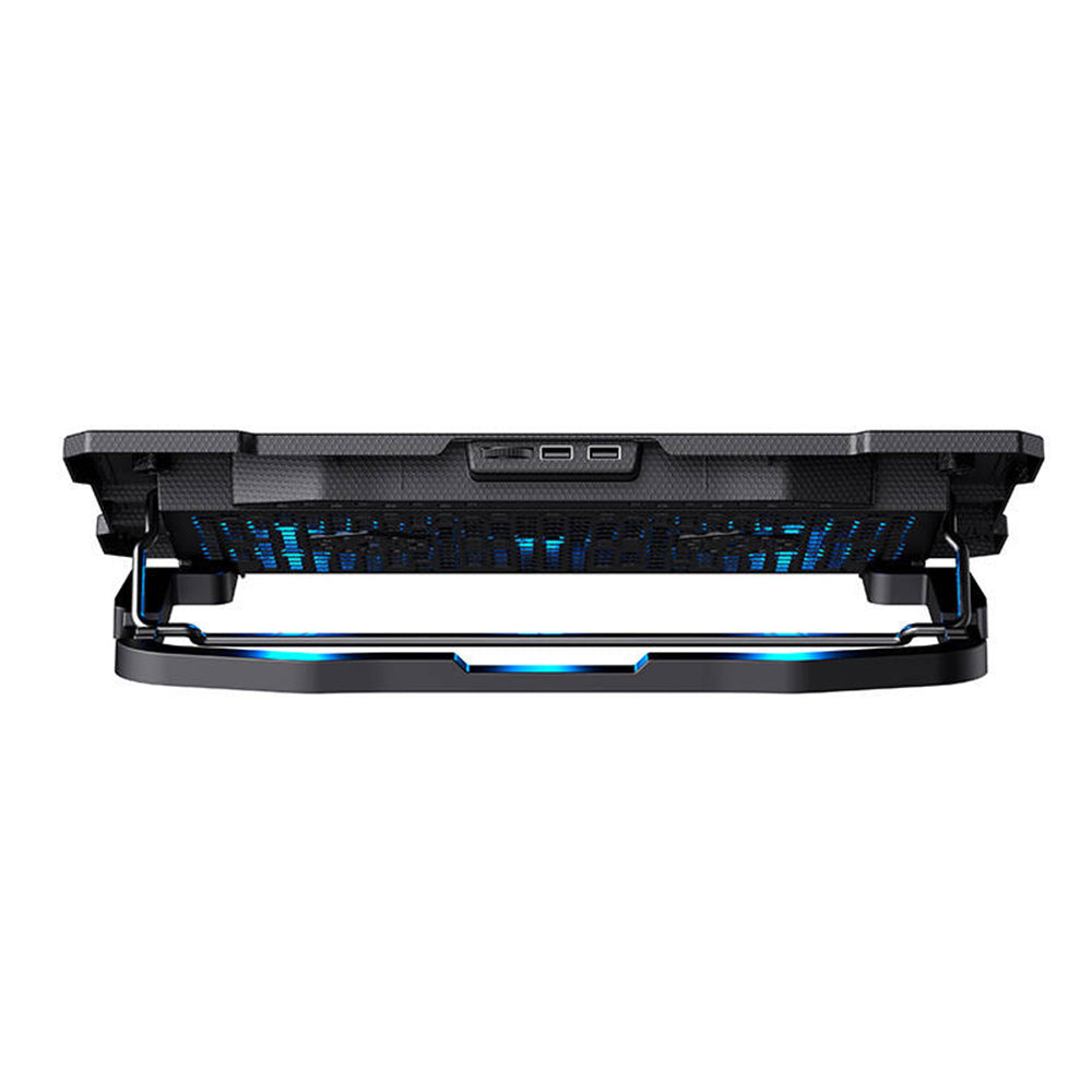 Havit - Cooling Pad (F2076) - for Laptop 17", 2 x USB, 1200 - 2400rpm, 20dB, 5 Fans, Adjustable - Black