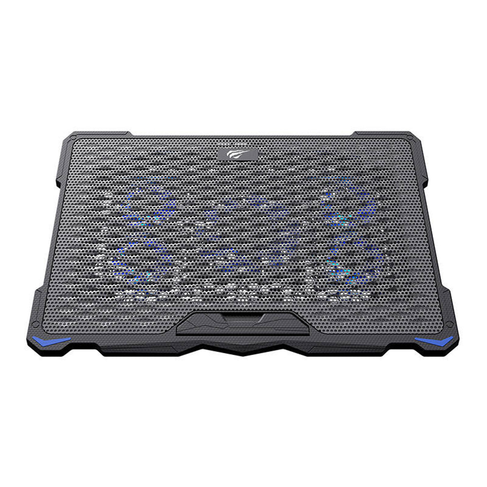 Havit - Cooling Pad (F2076) - for Laptop 17", 2 x USB, 1200 - 2400rpm, 20dB, 5 Fans, Adjustable - Black