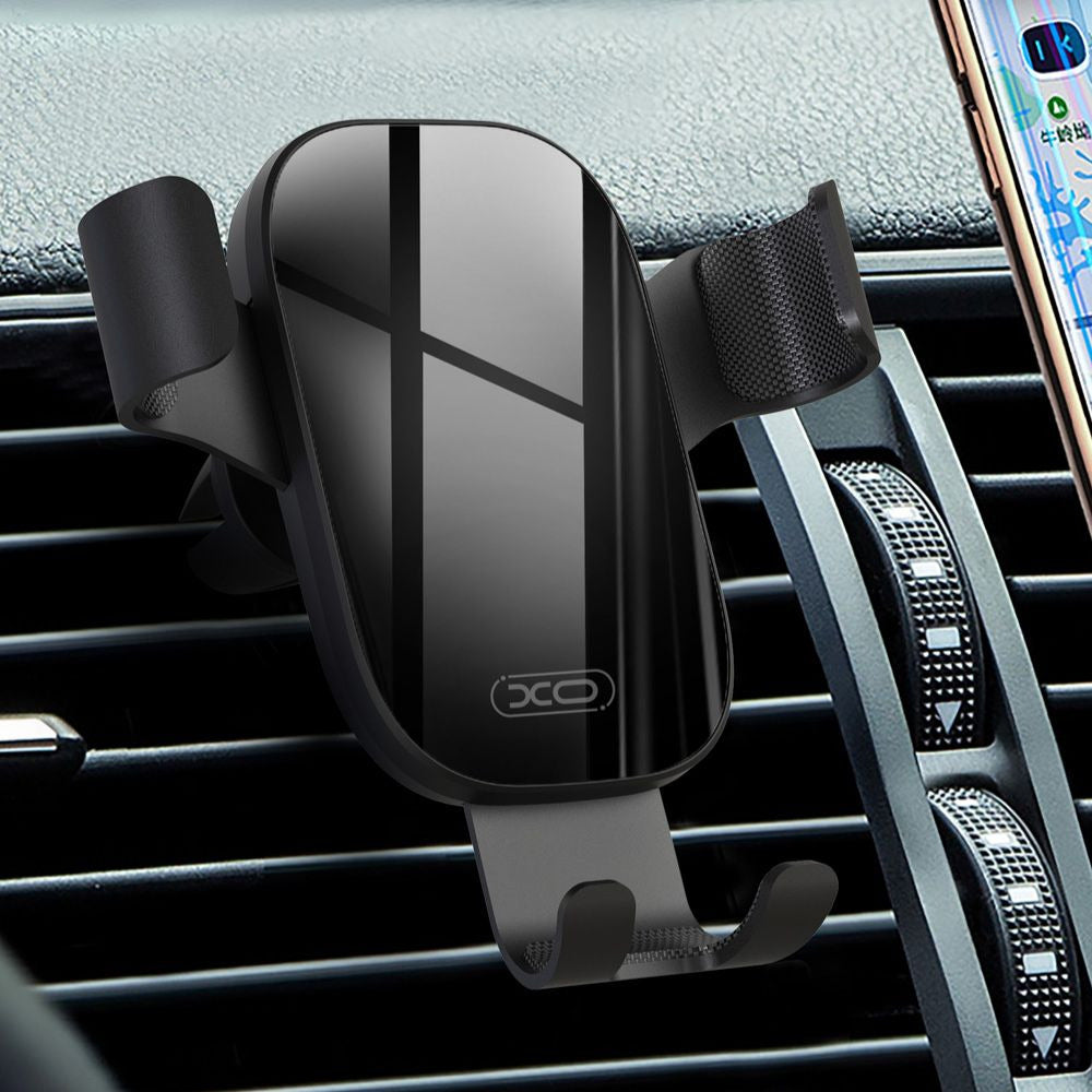 XO C37 Car Phone Holder Βάση στήριξης Smartphone αεραγωγών αυτοκινήτου (Μαύρη)